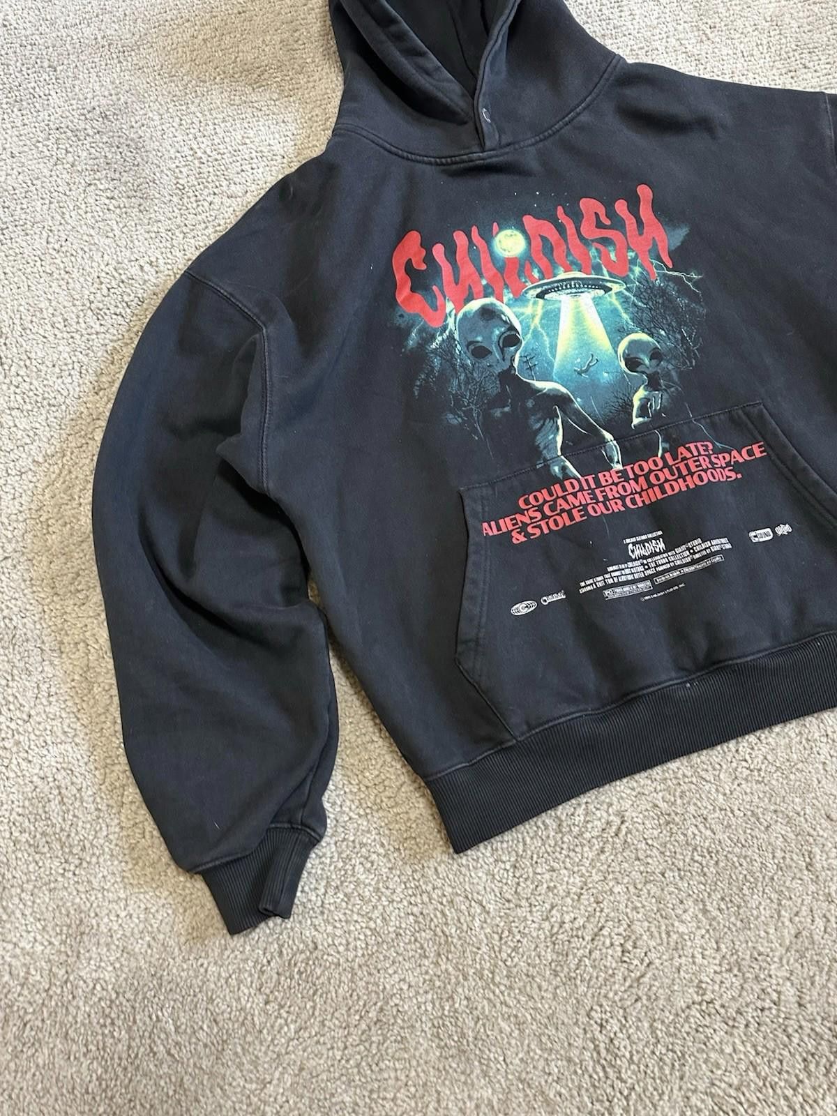 CHILDS Childish Sweatshirt Vintage Alien Y2K 1995 Pullover Hoodie Size US M / EU 48-50 / 2 - 2 Thumbnail