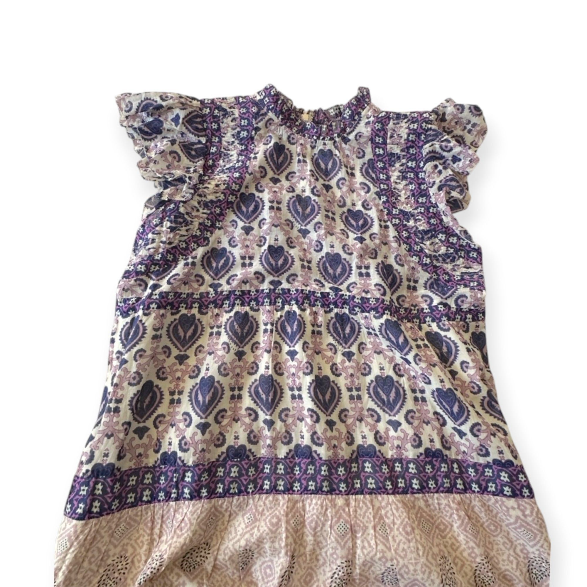 Sea New York Sea New York Violet Border Print Mini Dress S NWT Cotton Size S / US 4 / IT 40 - 8 Thumbnail
