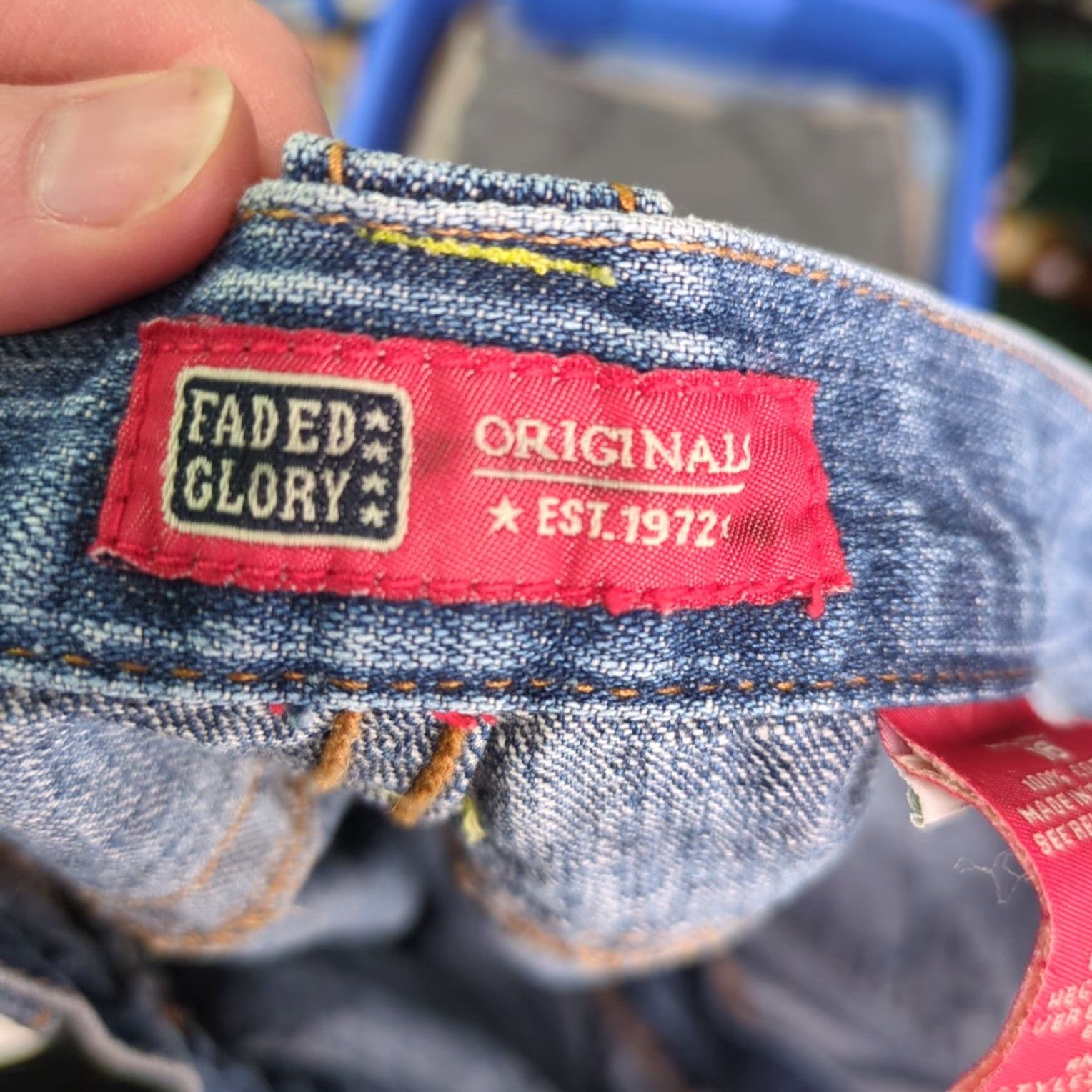 Faded Glory VINTAGE Faded Glory Denim Shorts Women 16 Blue Mom Regular Denim VTG Good B11 Womens Size 38" / US 16 / IT 52 - 4 Thumbnail