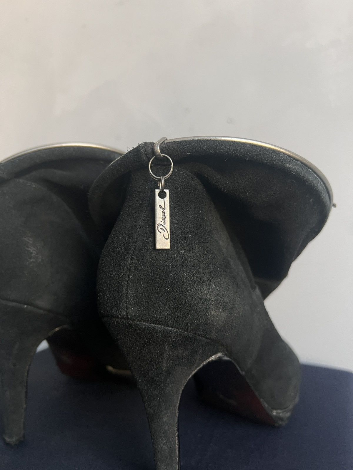 Diesel Diesel Black Leather Heels rick owens Archive Style 2000s Size US 7 / IT 37 - 9 Thumbnail