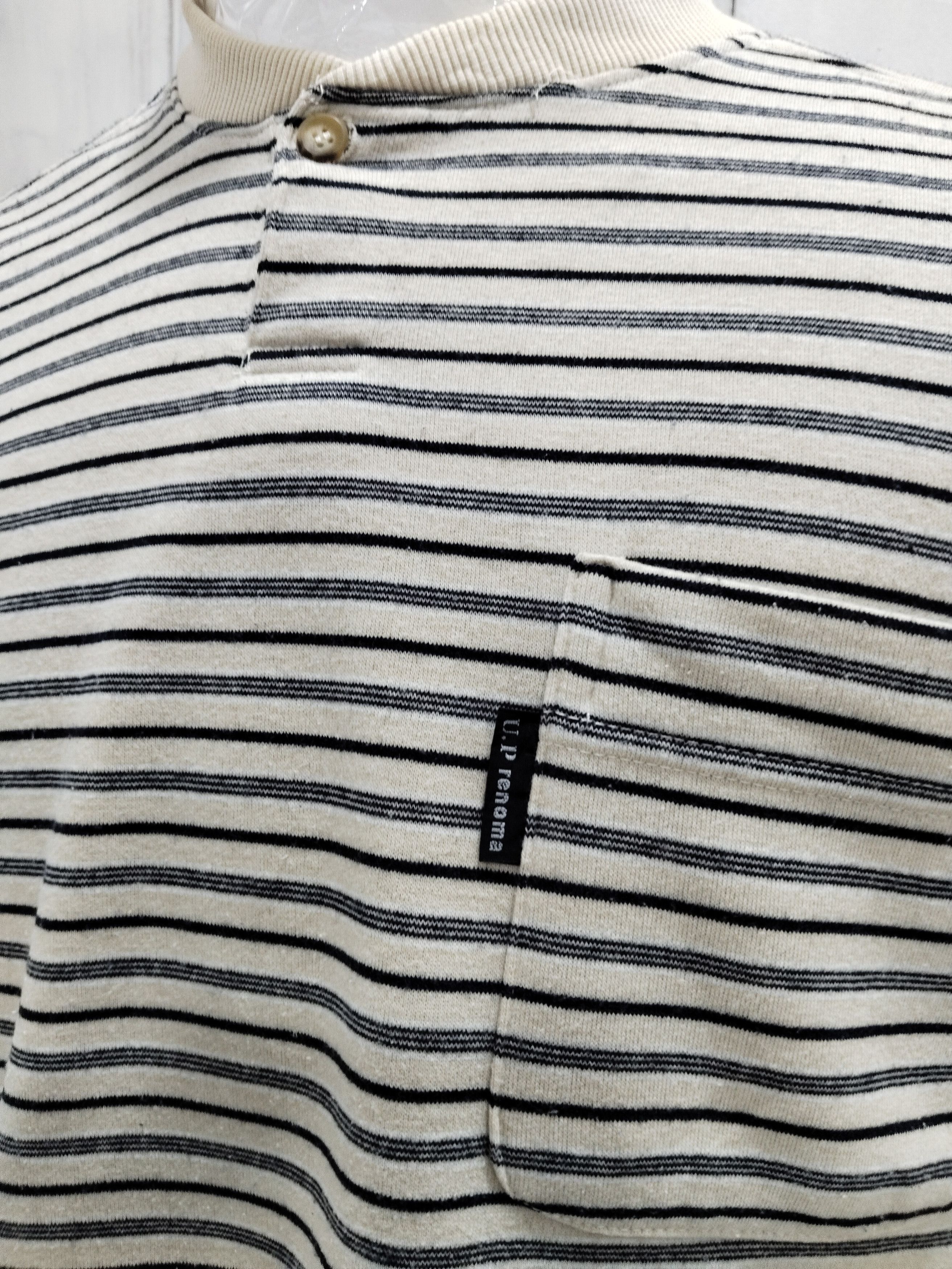Japanese Brand × Renoma × Vintage Vintage Renoma Stripe Sweatshirt Size US L / EU 52-54 / 3 - 4 Thumbnail