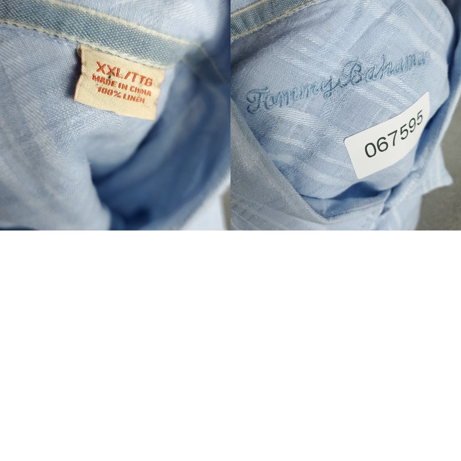 Tommy Bahama Tommy Bahama Shirt Mens 2XL Blue Linen Hawaiian Button-Up Short Sleeve Size US XXL / EU 58 / 5 - 8 Thumbnail