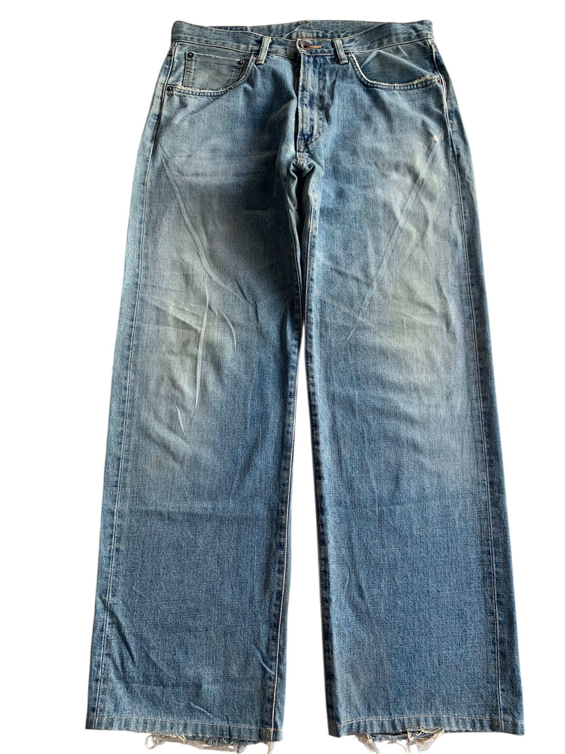 Kapital VINTAGE EDWIN 505 SELVEDGE BAGGY FADED DISTRESSED DENIM Size US 33 - 1 Thumbnail