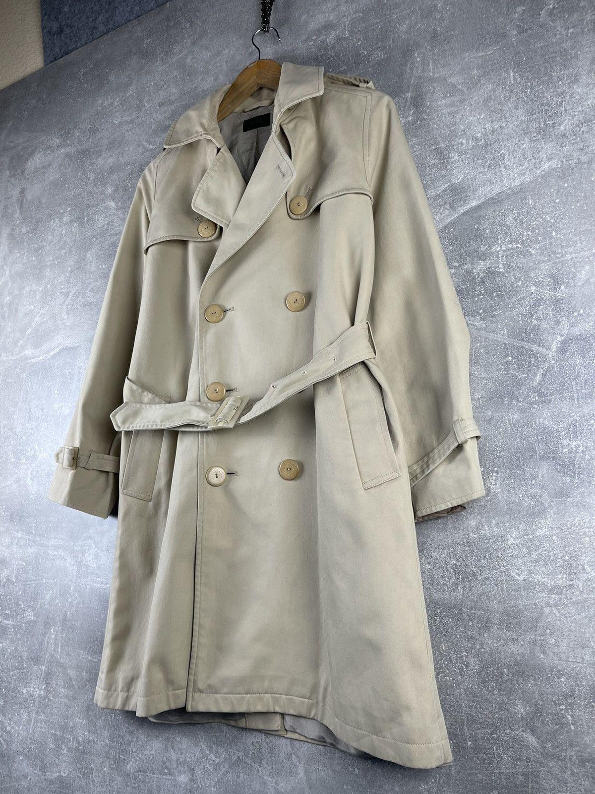 A.P.C. A.P.C. Classic Cotton Trench Coat Beige Double Breasted Size S / US 4 / IT 40 - 2 Thumbnail
