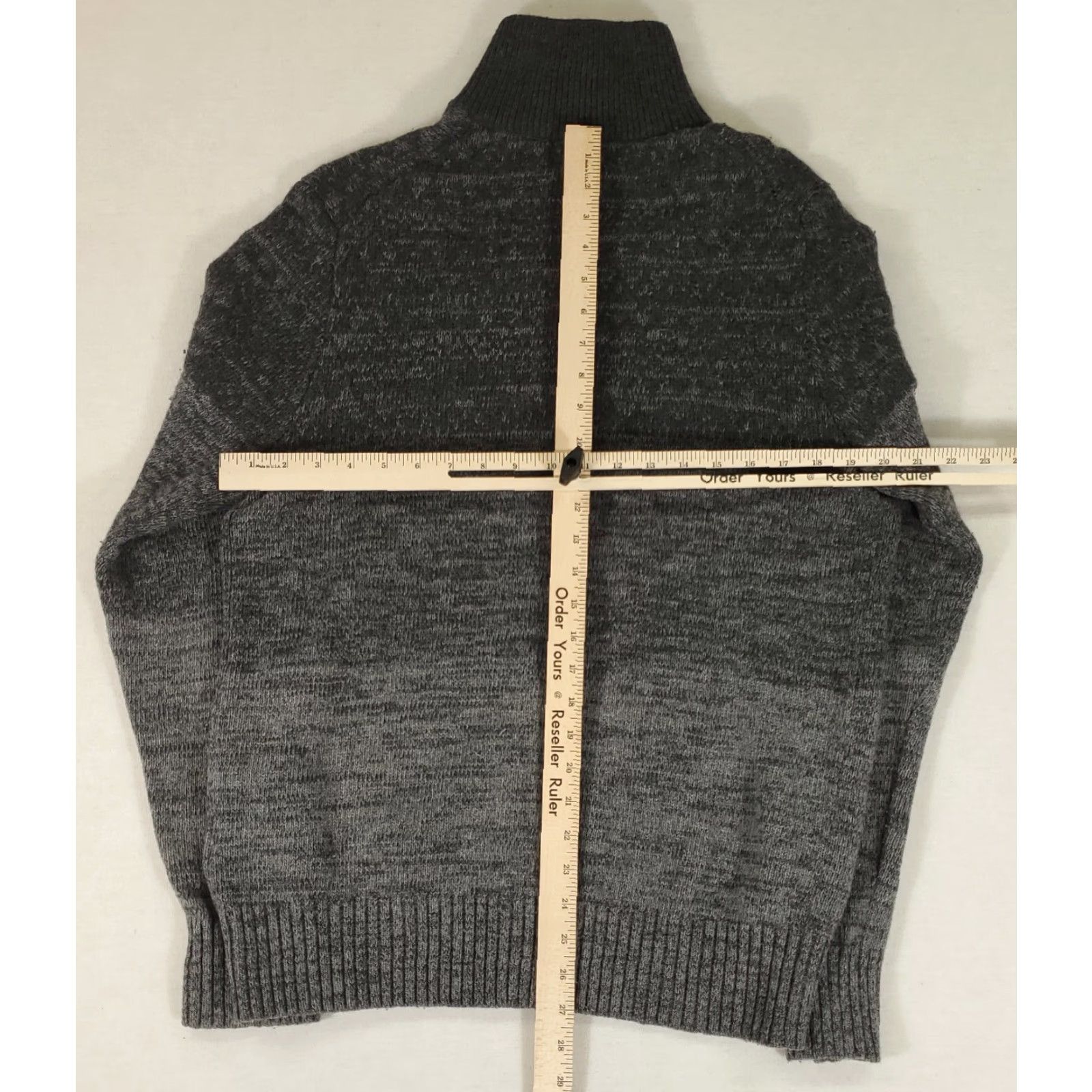 Banana Republic Banana Republic Sweater Full Zip Merino Wool Blend Italian Yarn 80 Gray Mens L Size US L / EU 52-54 / 3 - 4 Thumbnail