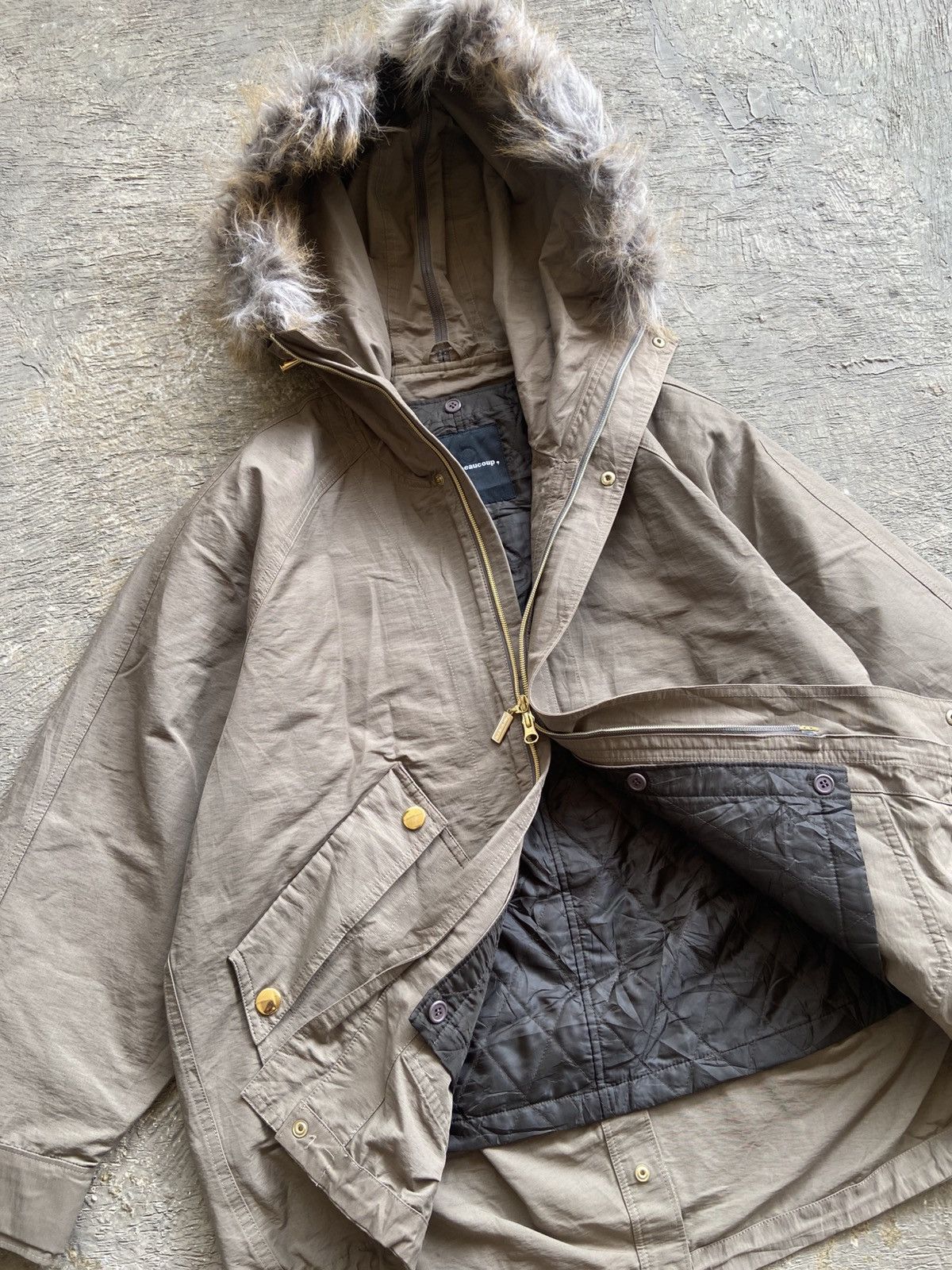 Issey Miyake 2000s Mercibaucoup - Apocalypse Style Fur Jacket Size US L / EU 52-54 / 3 - 5 Thumbnail