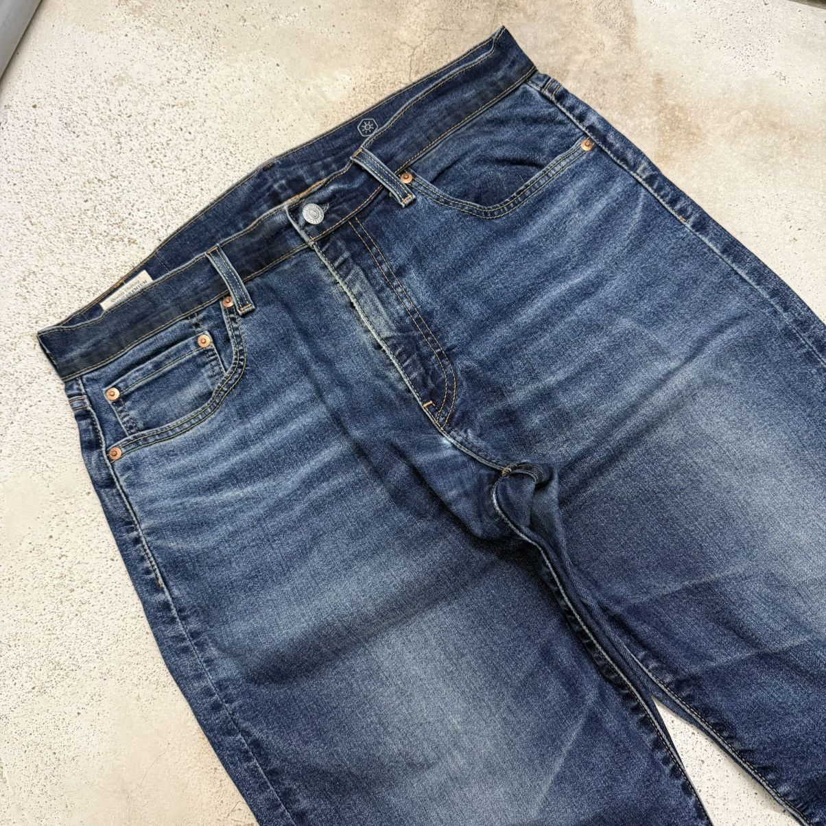 Levi's Levis 502 Big E Repro Stretch Warm Denim Chainstich Pants Size US 33 - 4 Thumbnail