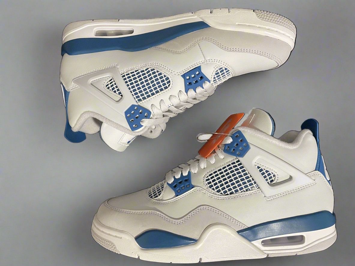 image of Air Jordan 4 Retro 2024 Military Blue Size 8 Shoes, Men's