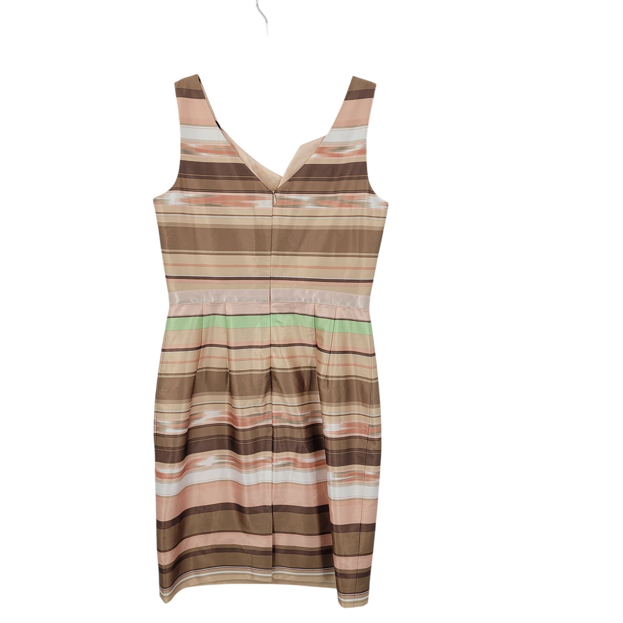 Other Womens Satin Nasopalatine Pastel Striped Sleeveless Sheath D Size M / US 6-8 / IT 42-44 - 7 Thumbnail