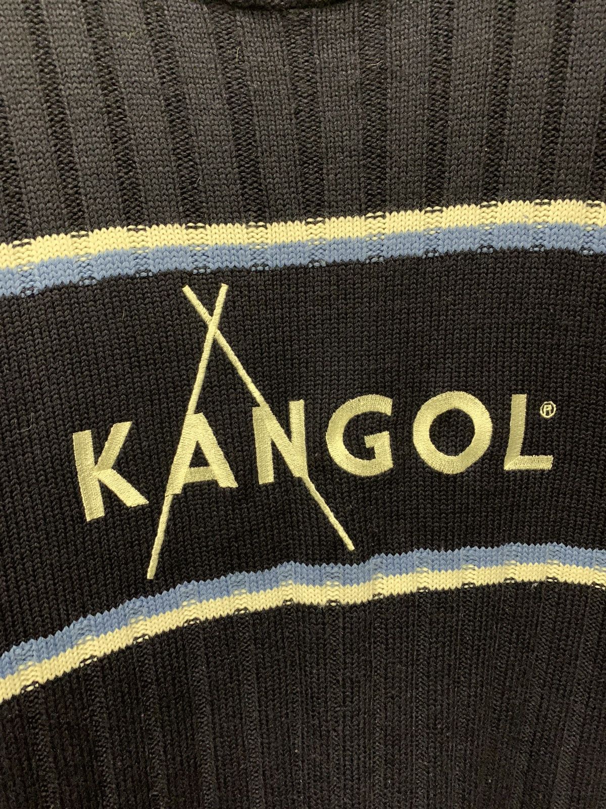 Kangol × Vintage Vintage Kangol Crewneck Sweater Knitwear Big Logo Y2K USA Size US L / EU 52-54 / 3 - 3 Thumbnail