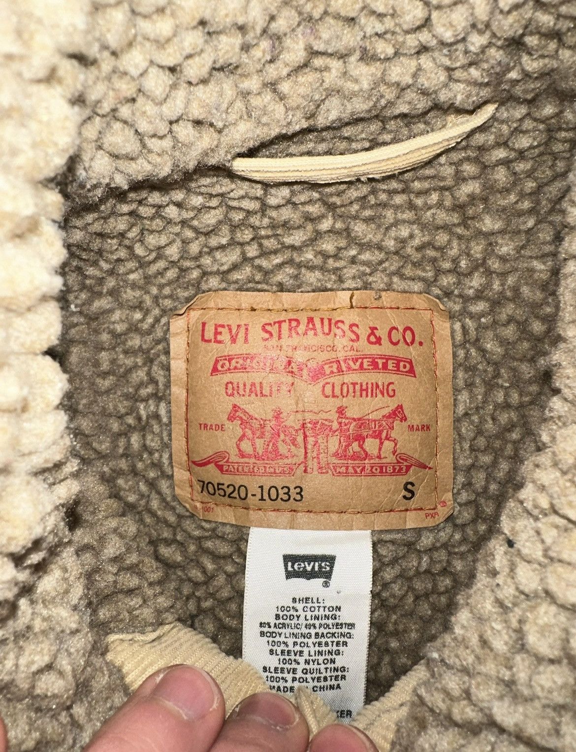 Levi's Levi Sherpa Corduroy Jacket Size Small Size US S / EU 44-46 / 1 - 4 Thumbnail