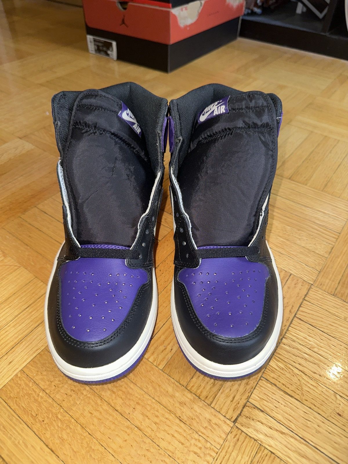 Jordan Brand Jordan 1 Court Purple 1.0 Size 9.5 Size US 9.5 / EU 42-43 - 3 Thumbnail