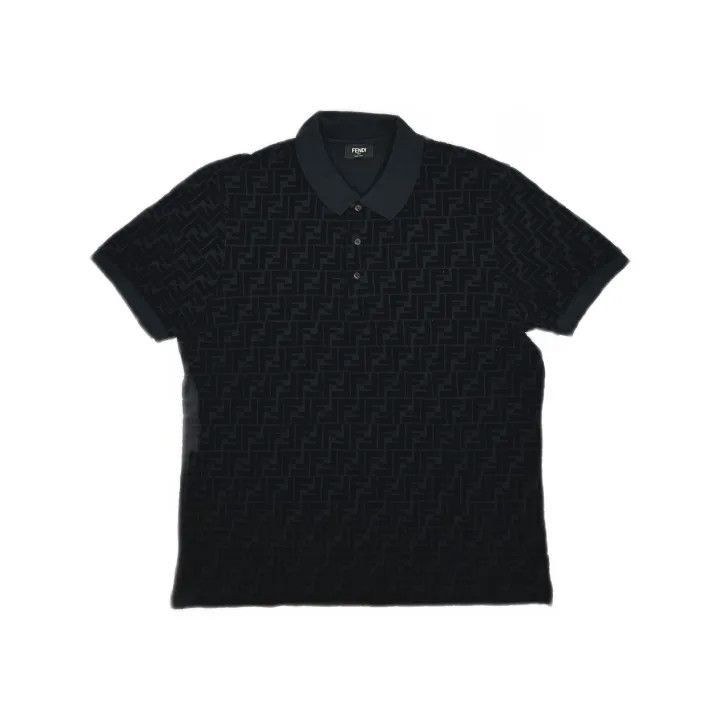 Fendi Fendi Logo Pattern Short Sleeve Polo Shirt -2507 Size US XL / EU 56 / 4 - 2 Thumbnail