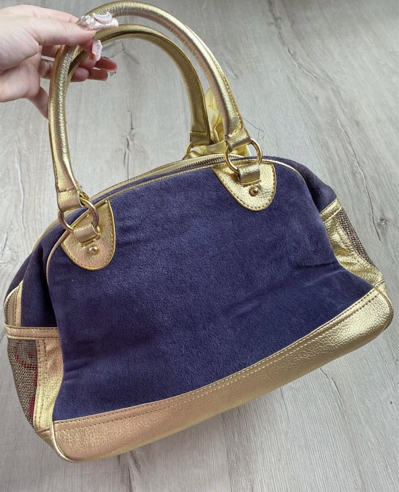 Juicy Couture × Vintage 2000s Vintage Juicy Couture Daydreamer Velour Velvet Y2k Bag Size ONE SIZE - 2 Thumbnail