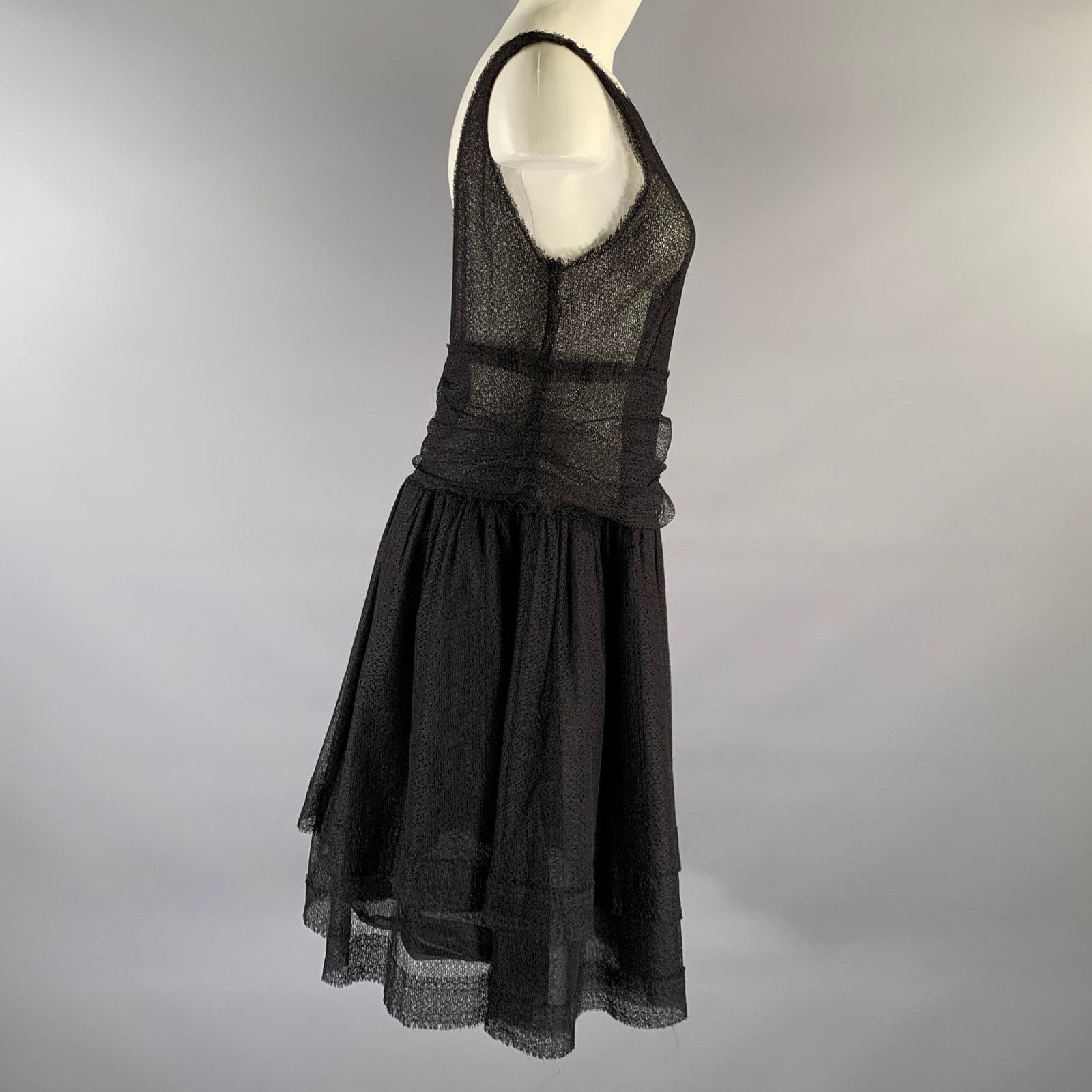 Fendi FENDI Size S Black ca0055499 A-Line Knee-Length Dress Size S / US 4 / IT 40 - 3 Thumbnail