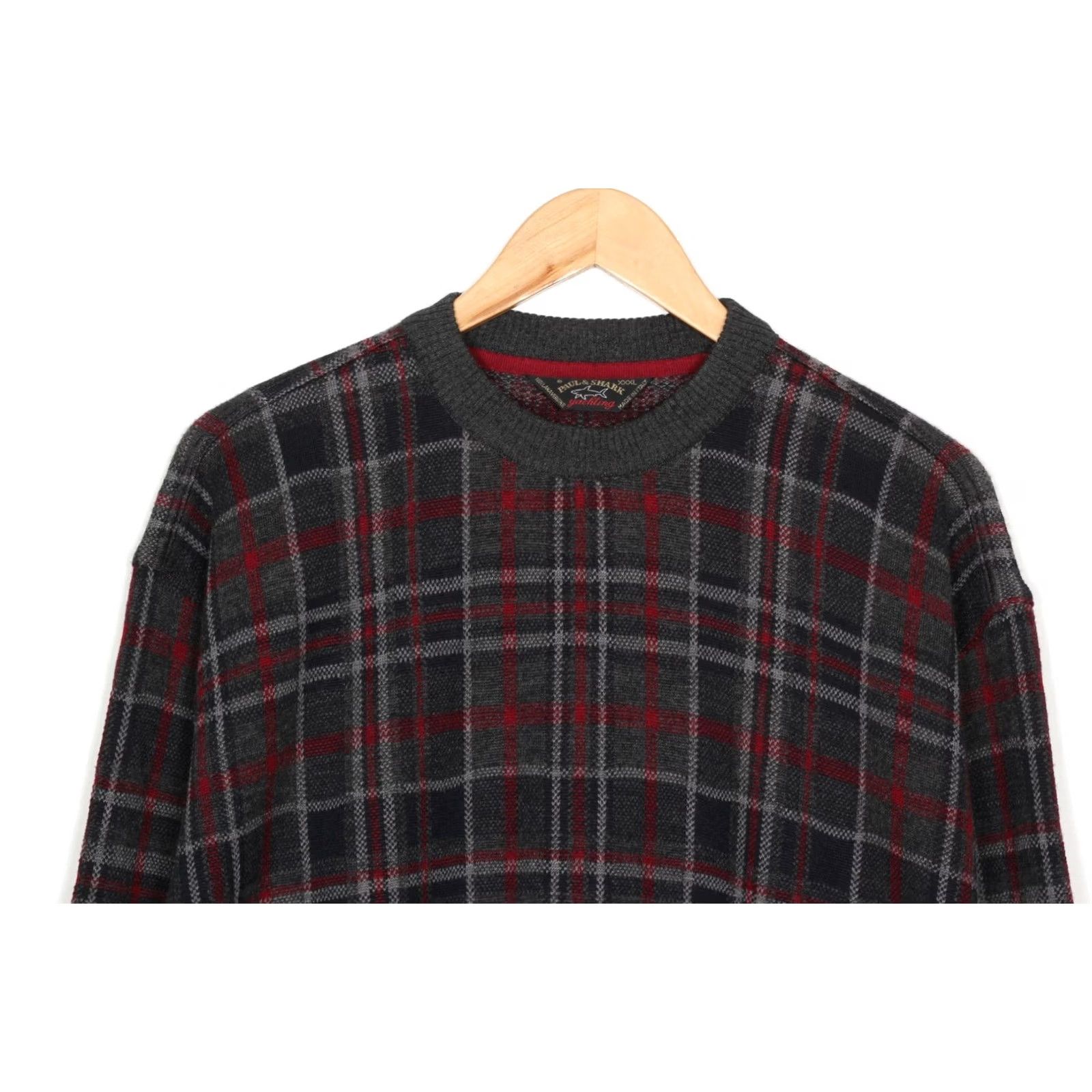 Paul & Shark PAUL & SHARK Yachting Vintage Wool Jumper Sweater Men 3XL Multicoloured Check Knitted Pullover Crew Neck Wool Knit Italy Made in ITALY Mens VINTAGE Size US XXL / EU 58 / 5 - 2 Thumbnail