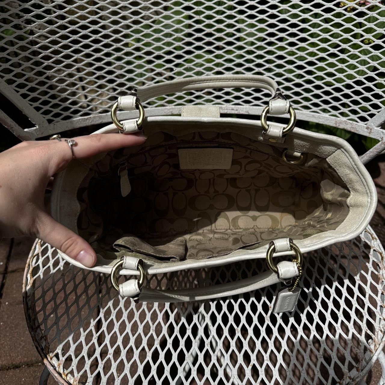 Coach Cream Coach Wicker Handbag Size ONE SIZE - 6 Thumbnail