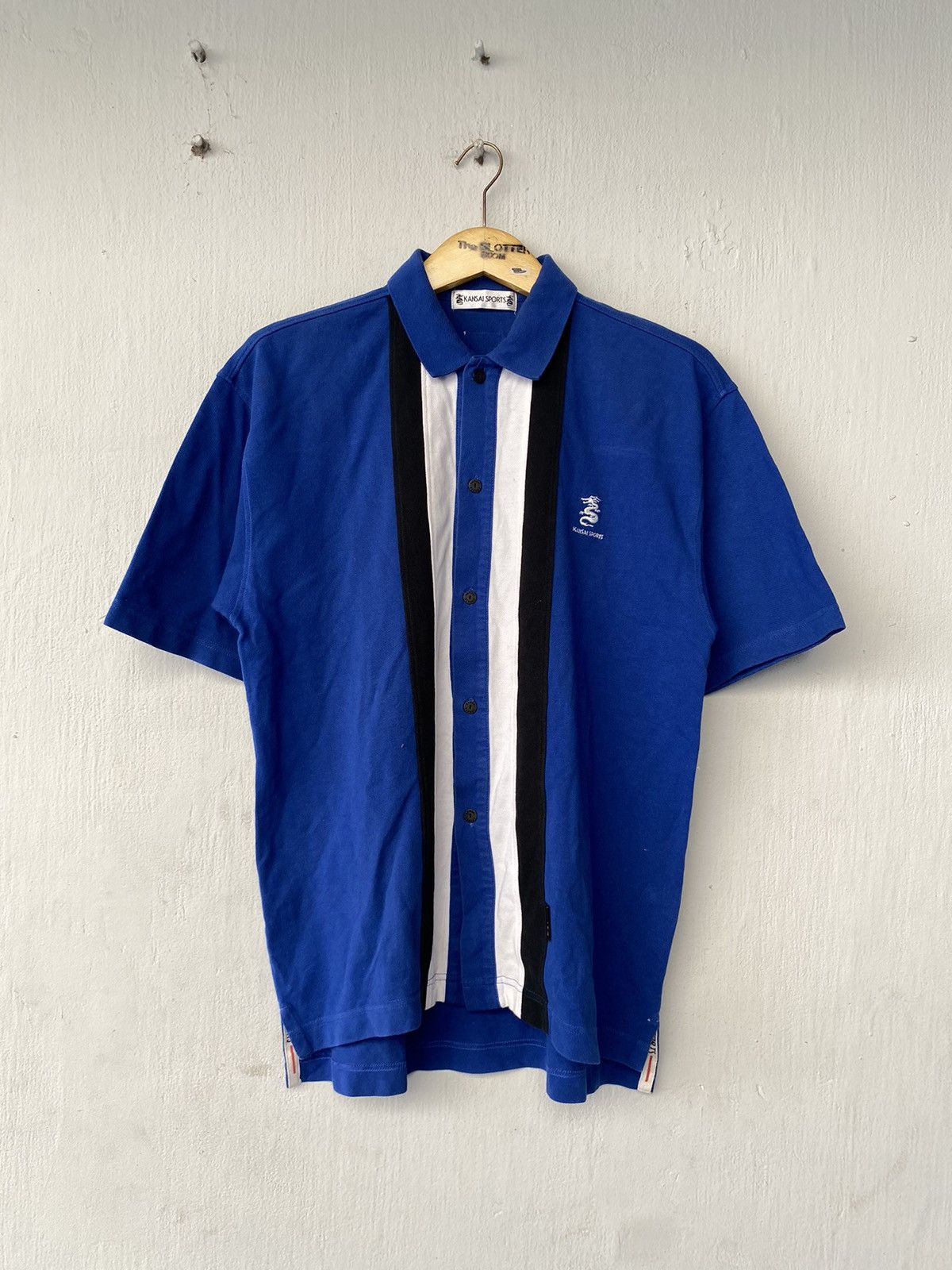 Kansai Yamamoto Vintage Kansai Sport by Kansai Yamamoto Polo Shirt Size US L / EU 52-54 / 3 - 1 Thumbnail