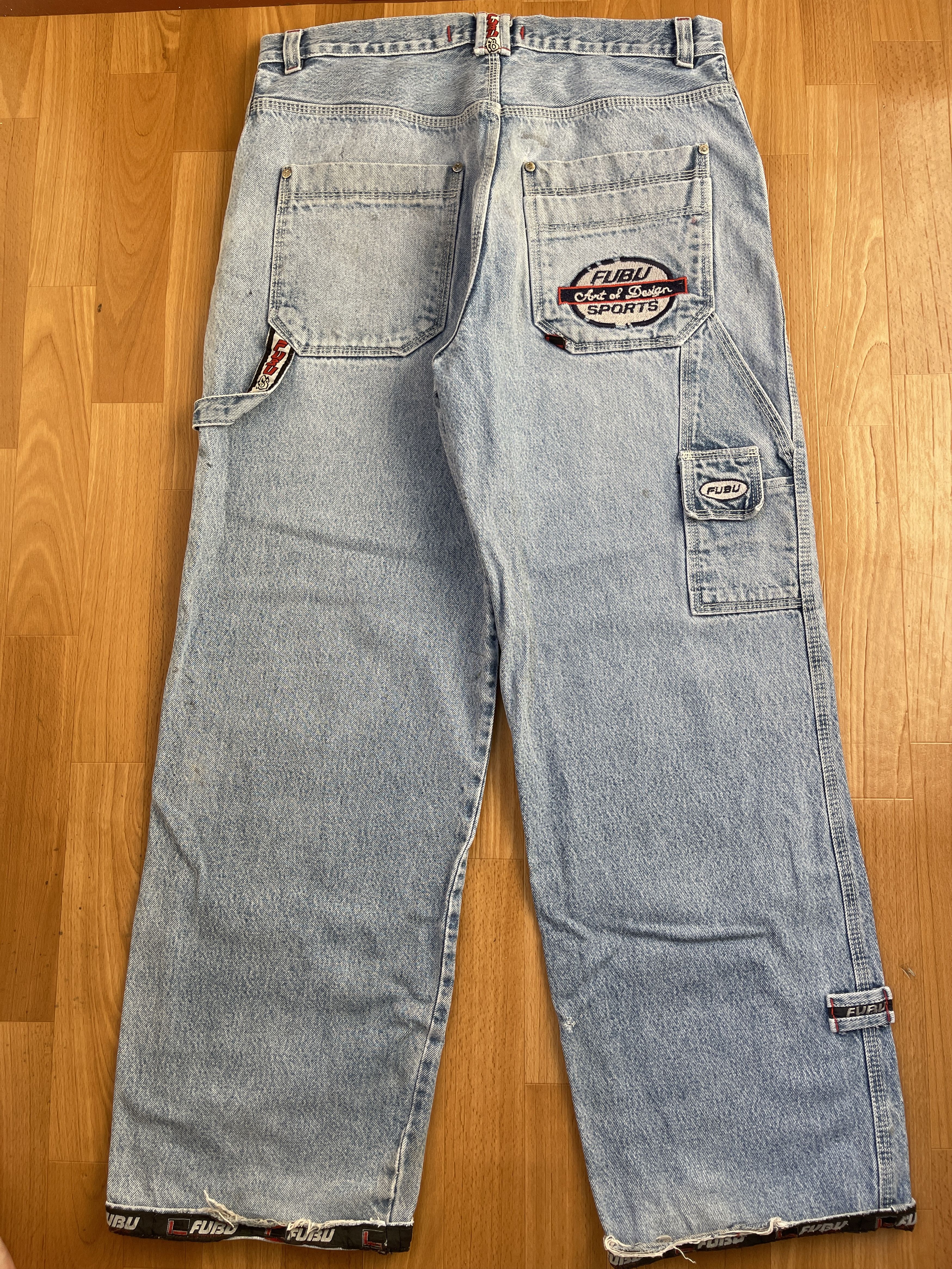 Fubu FUBU jeans, vintage baggy jeans, 90s hip hop skater Y2K 34 Size US 34 / EU 50 - 1 Thumbnail