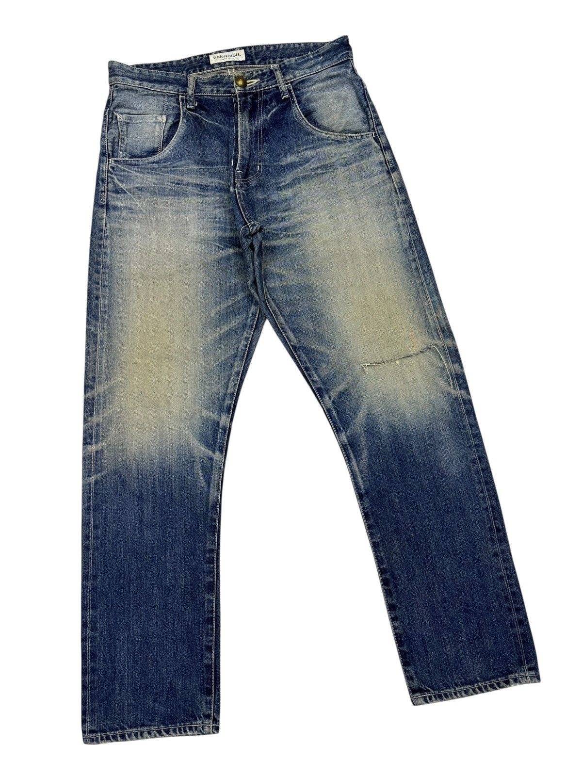 Kapital VANQUISH Japan Selvedge Distressed Denim Baggy Jeans Size US 32 / EU 48 - 4 Thumbnail