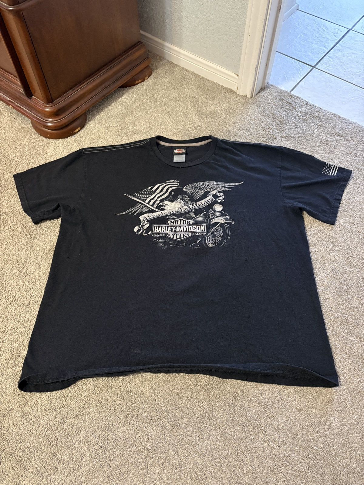 Harley Davidson Harley Davidson Eagle Graphic T Shirt Size XXL Double Sided Size US XXL / EU 58 / 5 - 2 Thumbnail