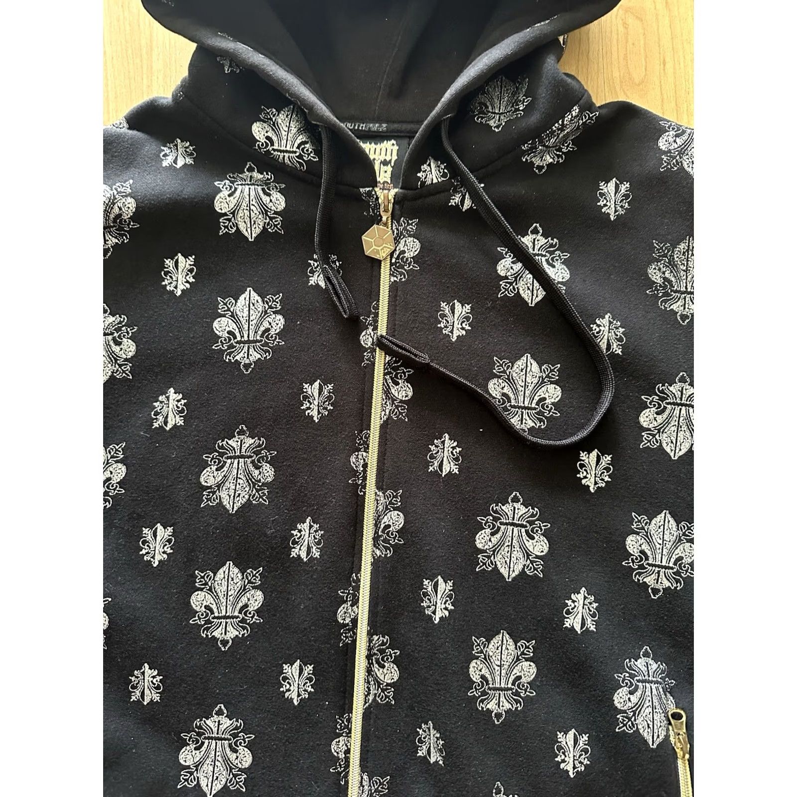 Southpole VINTAGE Southpole Hoodie Full Zip Hooded Black L Men Skull All Over Print Jesse Pinkman Breaking Bad Theme Size US L / EU 52-54 / 3 - 3 Thumbnail
