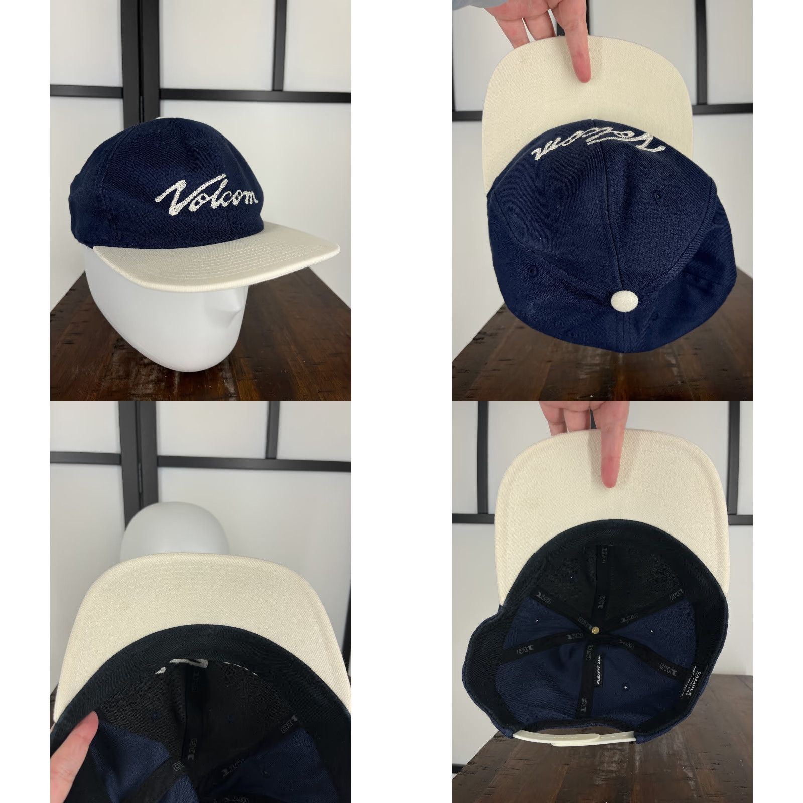 Volcom Volcom Hat Cap Snap Back Adult One Size Blue White Unreleased Sample Size ONE SIZE - 8 Thumbnail