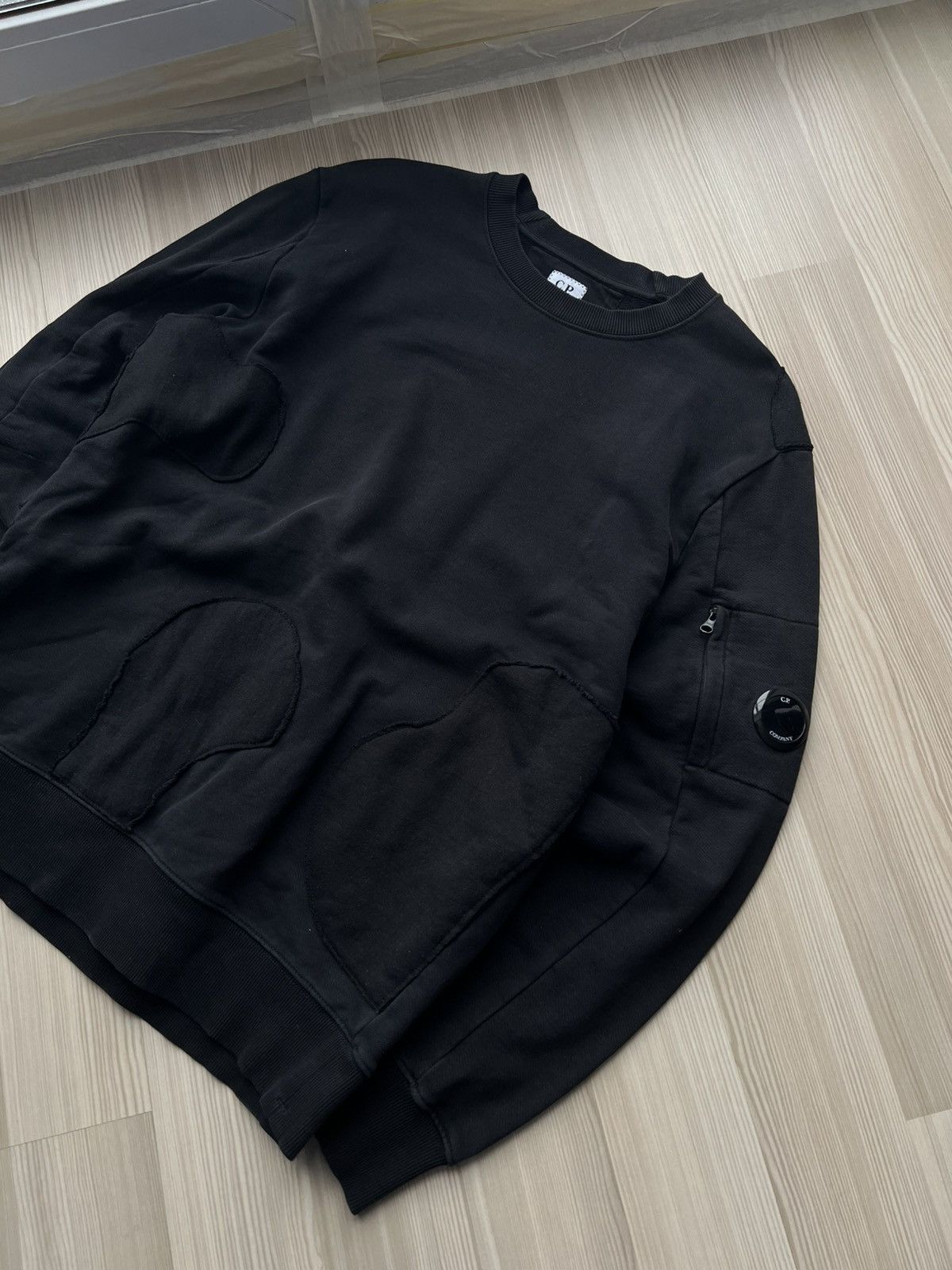 C.P. Company C.P. Company Patch Work Custom Black Sweatshirt Size US L / EU 52-54 / 3 - 2 Thumbnail