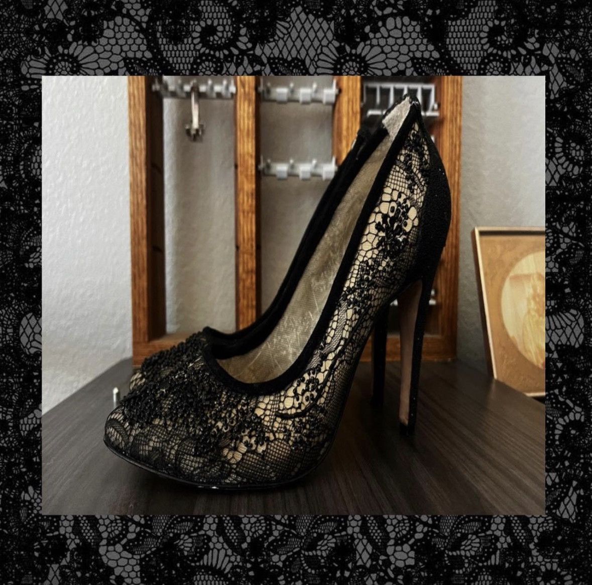 Steve Madden Black beaded heels Size US 6.5 / IT 36.5 - 1 Thumbnail