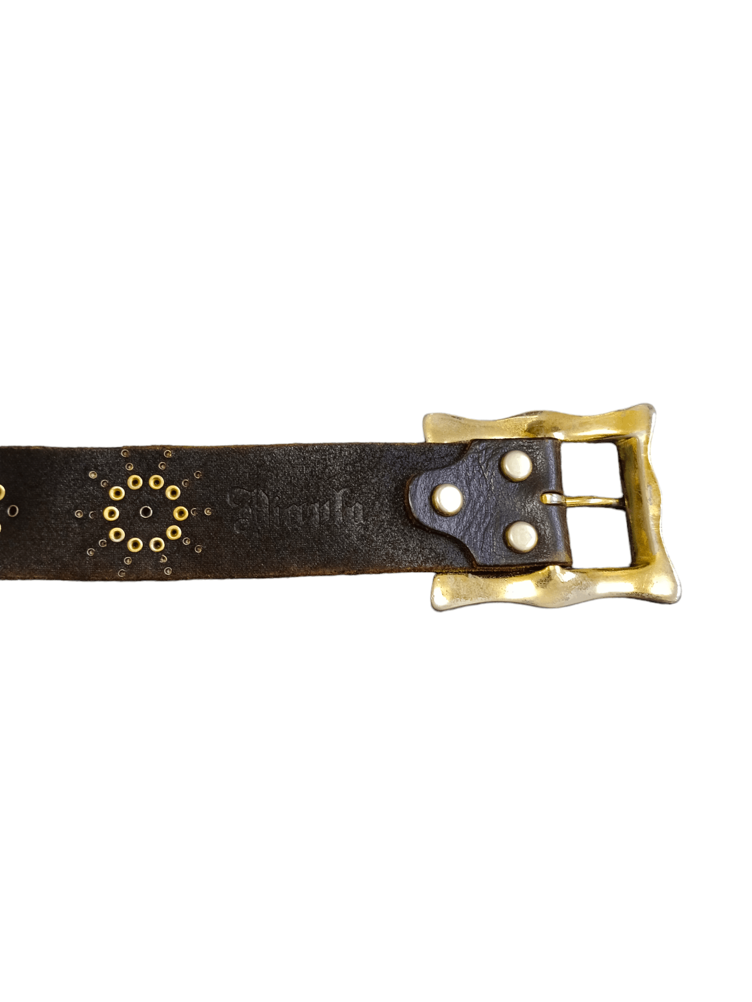 If Six Was Nine SICK STUDD DIAVLO LEATHER X STINGREY BELT(28-33 INCH) Size ONE SIZE - 7 Thumbnail
