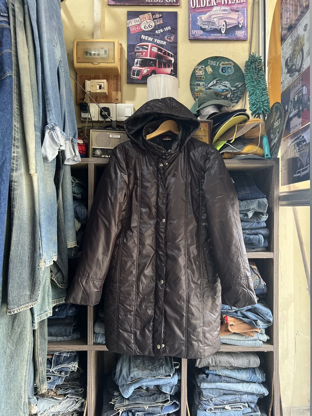 New Balance 🔥New Balance Long Puffer Jacket Hoodie Size US S / EU 44-46 / 1 - 1 Thumbnail