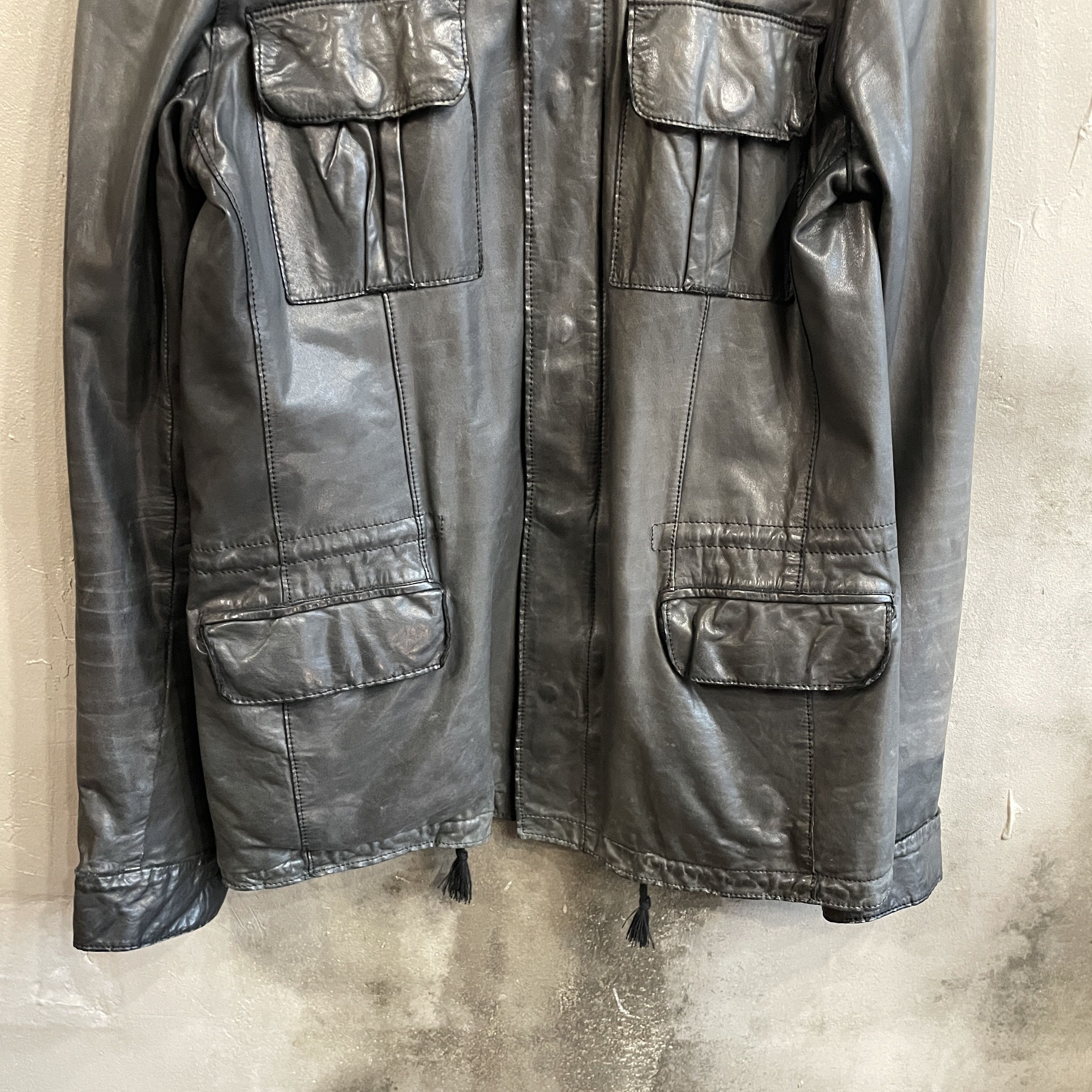 Japanese Brand SISII Washable Cowhide Leather M-65 Jacket Size US M / EU 48-50 / 2 - 4 Thumbnail