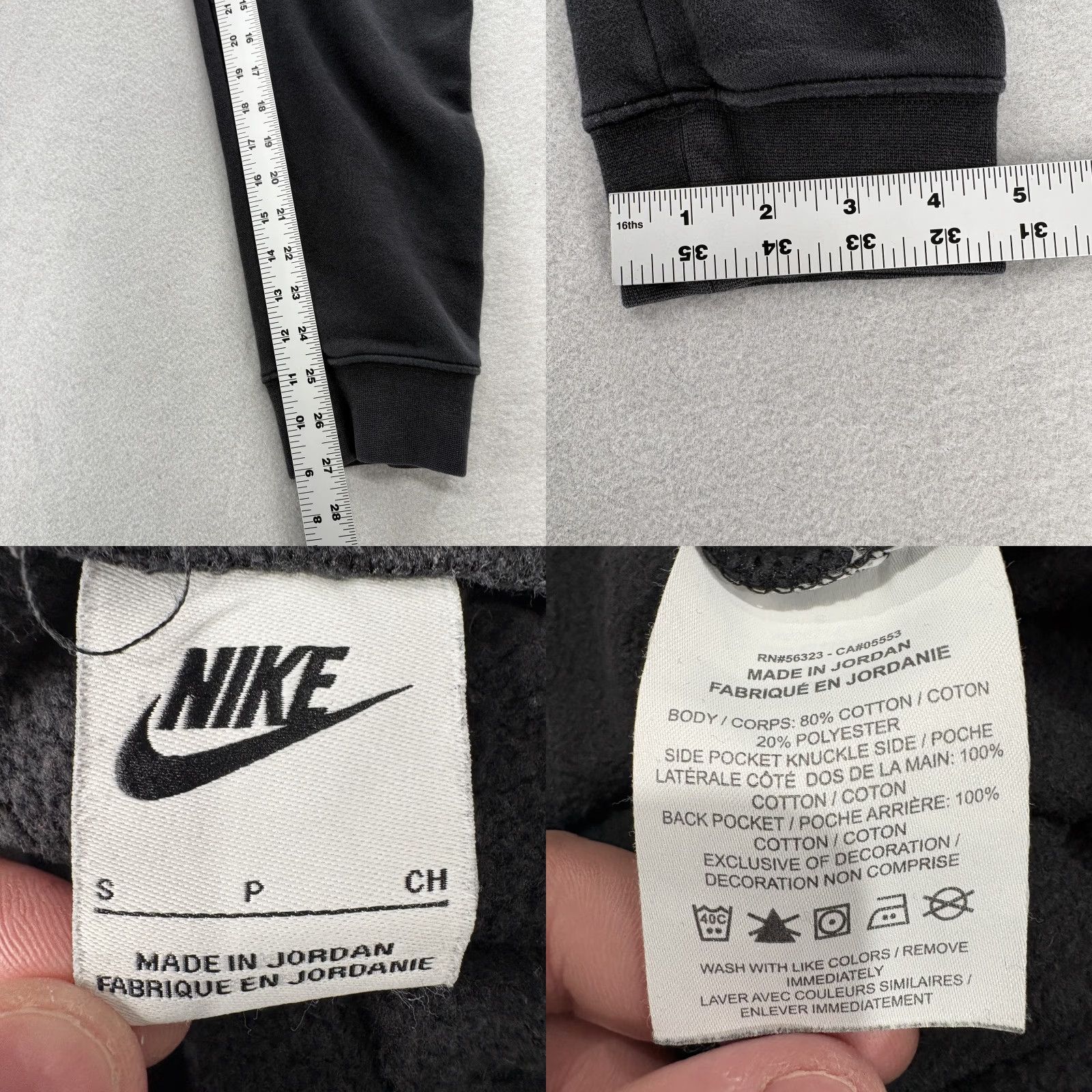 Nike Nike Club Fleece Pants Mens Small Black Joggers Sweatpants Athletic Gym Training Size US 29 - 8 Thumbnail