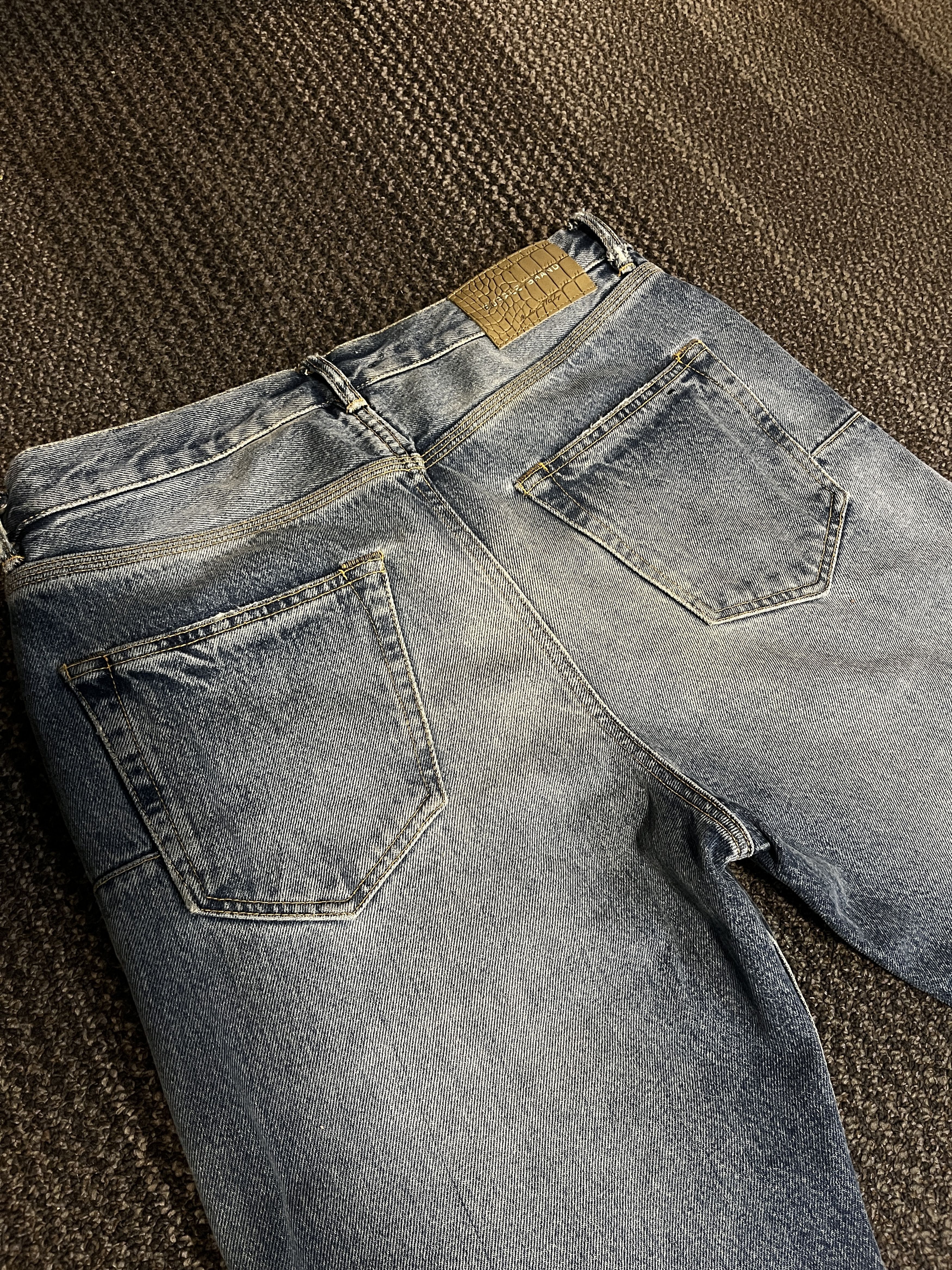 Purple × Purple Brand Italian Made Limited Edition Classic Blue Washed Denim Size US 32 / EU 48 - 8 Thumbnail