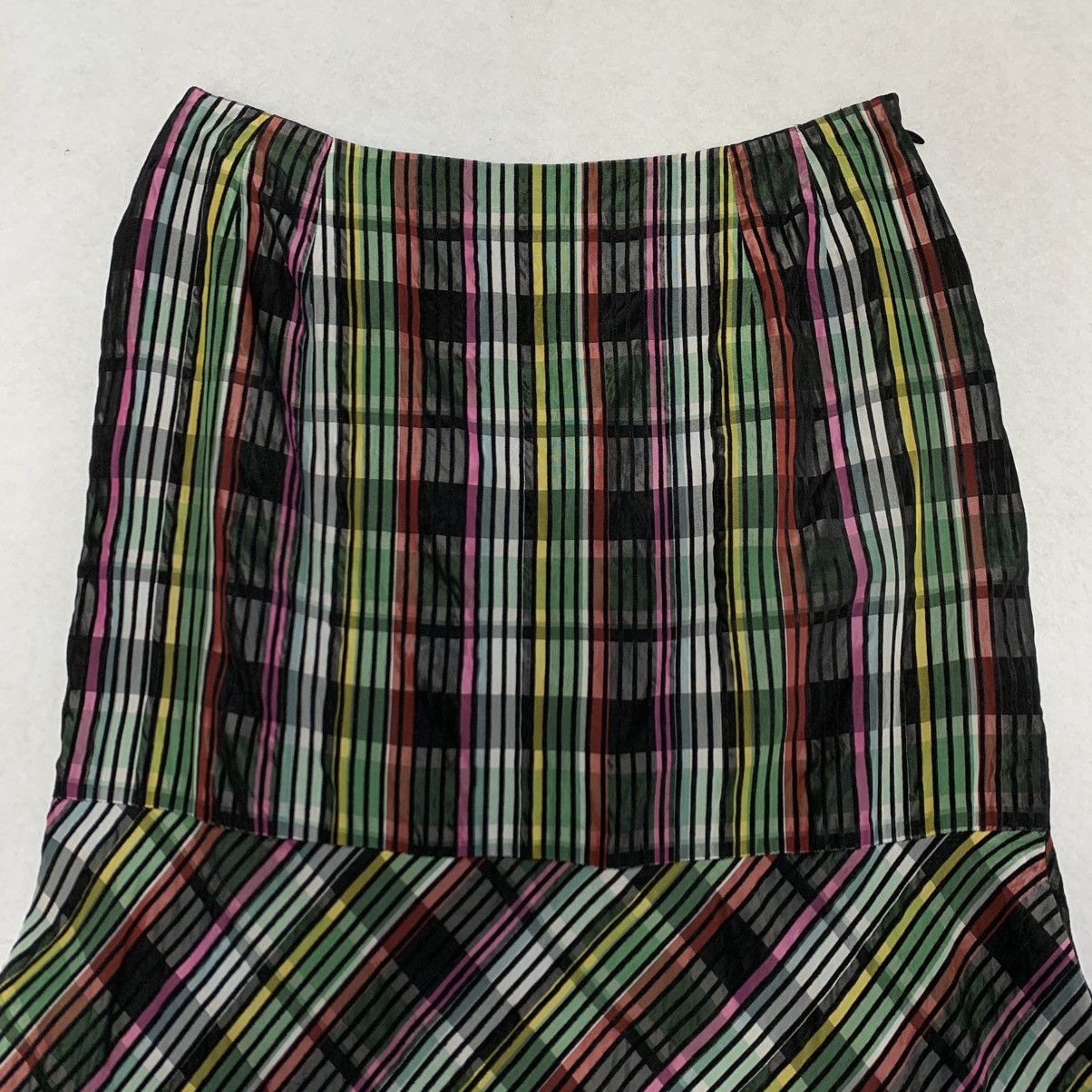 KEITAMARUYAMA Keita Maruyama AW2004-2005 Multicolor Striped Mermaid Skirt Size 26" / US 2 / IT 38 - 4 Thumbnail