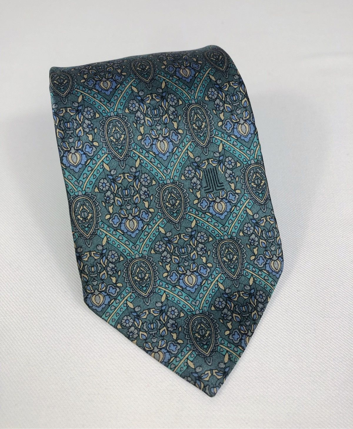 Rare Vintage Lanvin Paris Paisley Silk Tie