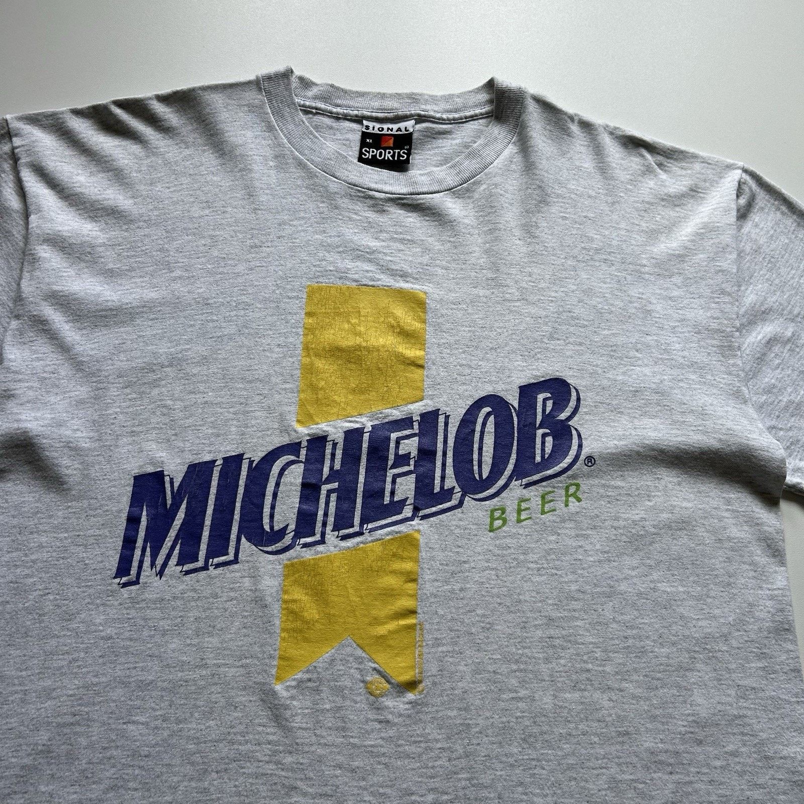 Vintage Vintage 90s Michelob Beer T-Shirt XL Promo Single Stitch Size US XL / EU 56 / 4 - 2 Thumbnail