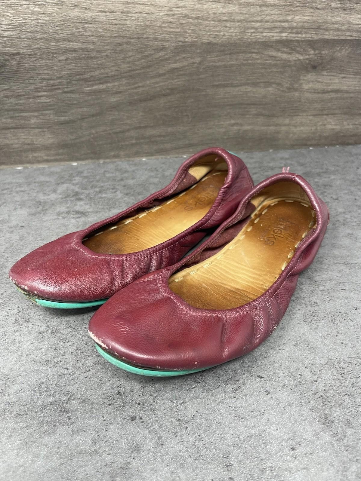 Andrew's Ties Tieks Gavrieli Ballet Flats Womens Size 6 Red Leather Size US 6 / IT 36 - 2 Thumbnail