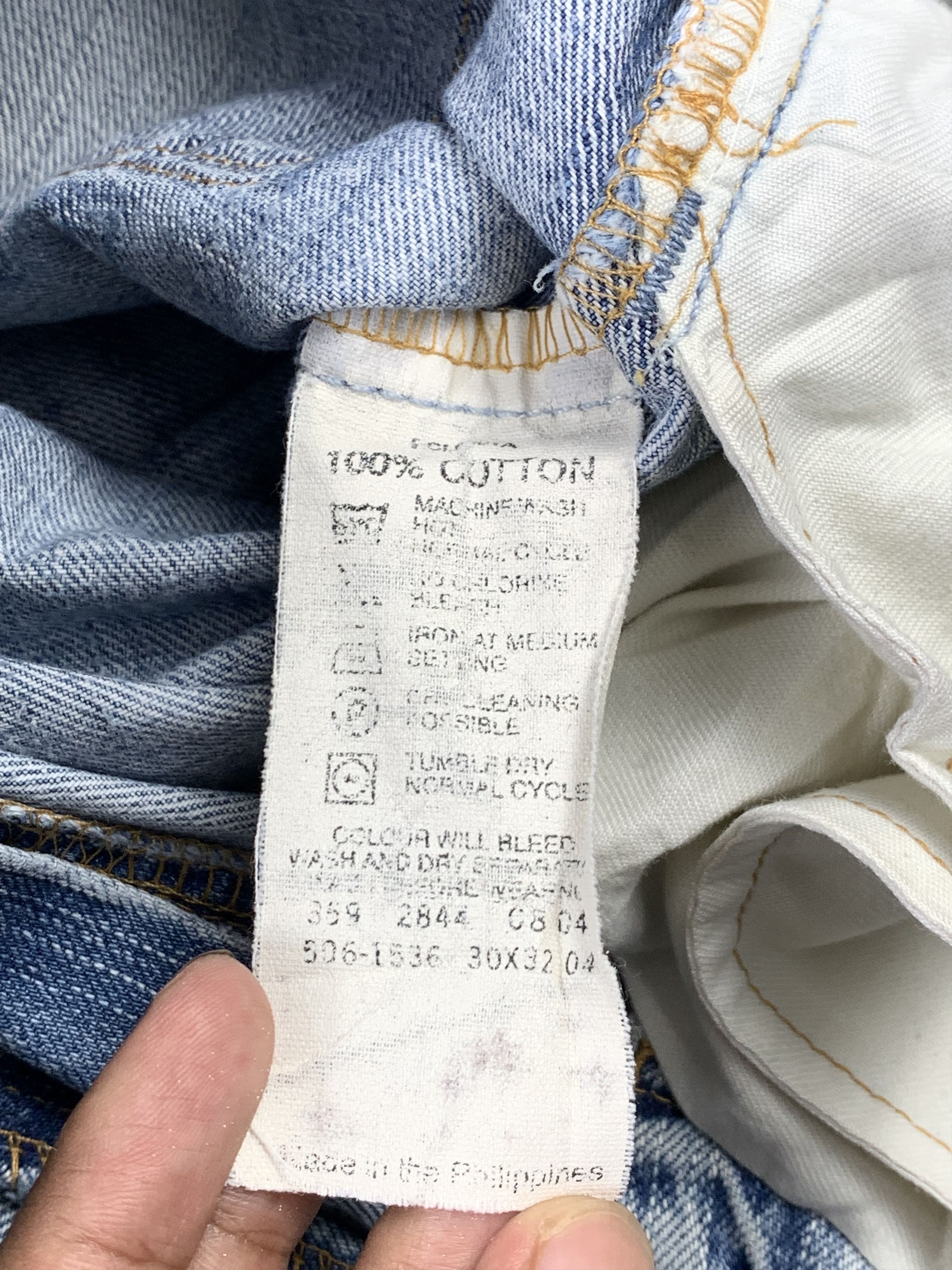 Levi's Vintage Levis 506 Light Wash Jeans DP2159 Size US 30 / EU 46 - 8 Thumbnail