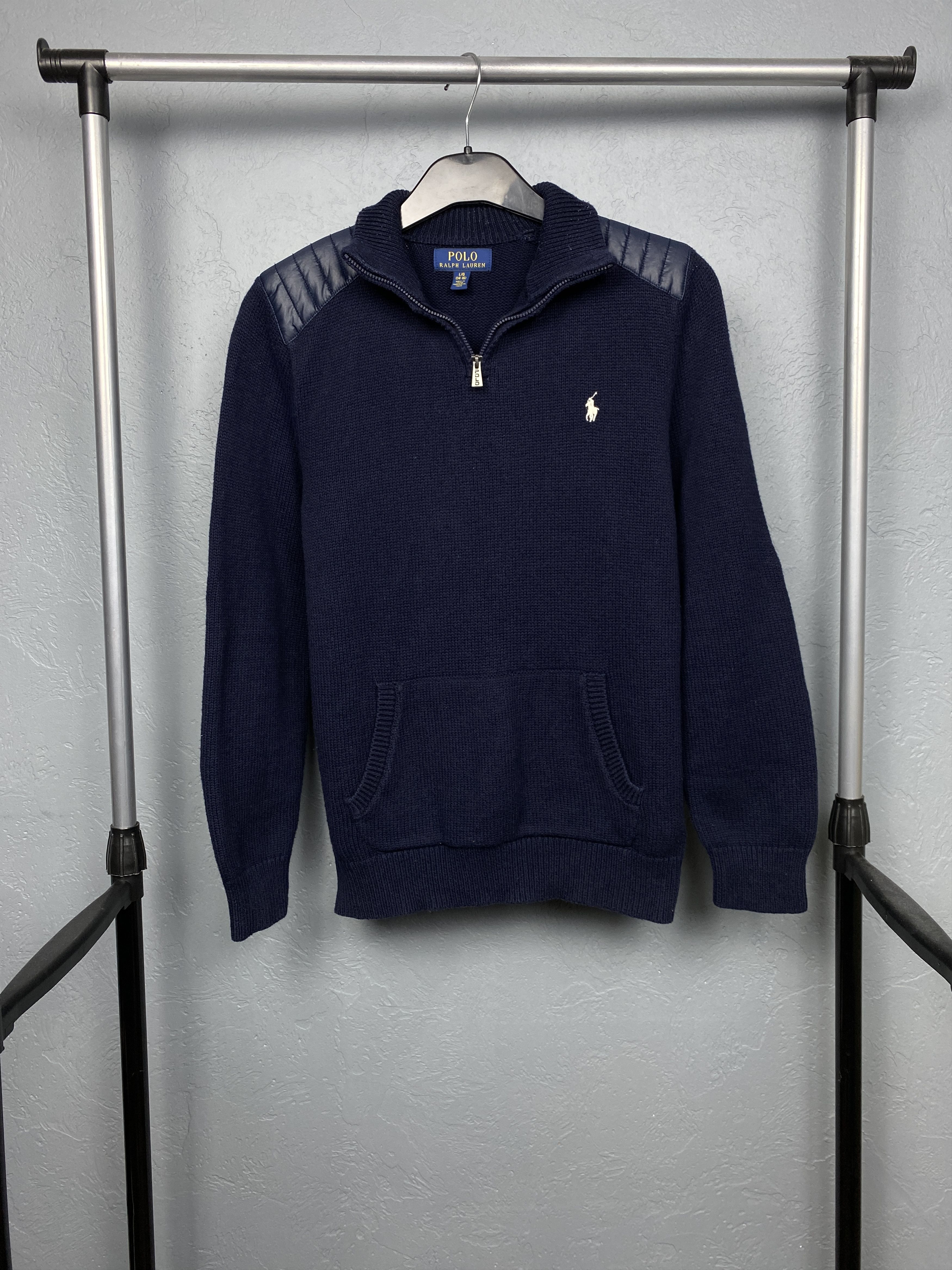 Polo Ralph Lauren Polo Ralph Lauren Vintage Mens Quarter 1\4 Zip Knit Sweater Size US S / EU 44-46 / 1 - 4 Thumbnail