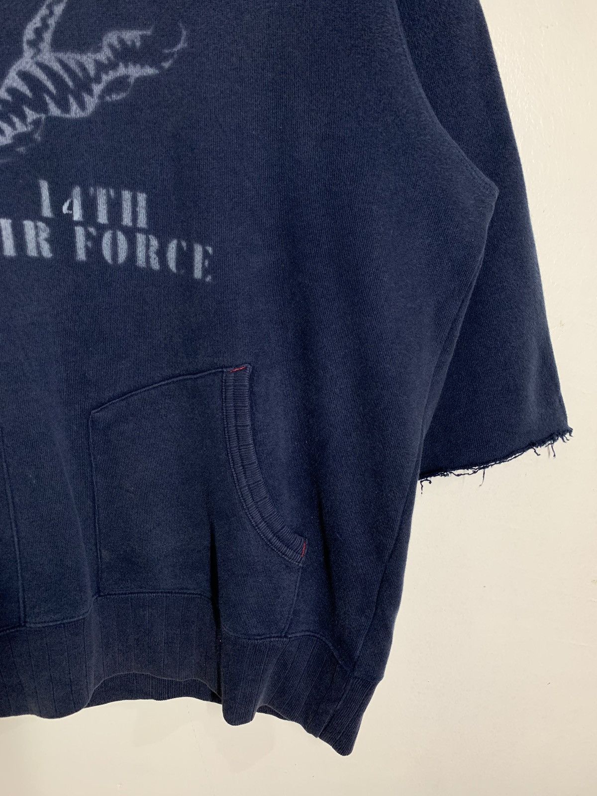 Vintage Vintage 1956 Army Air Force Distressed Hoodie Size US XL / EU 56 / 4 - 4 Thumbnail
