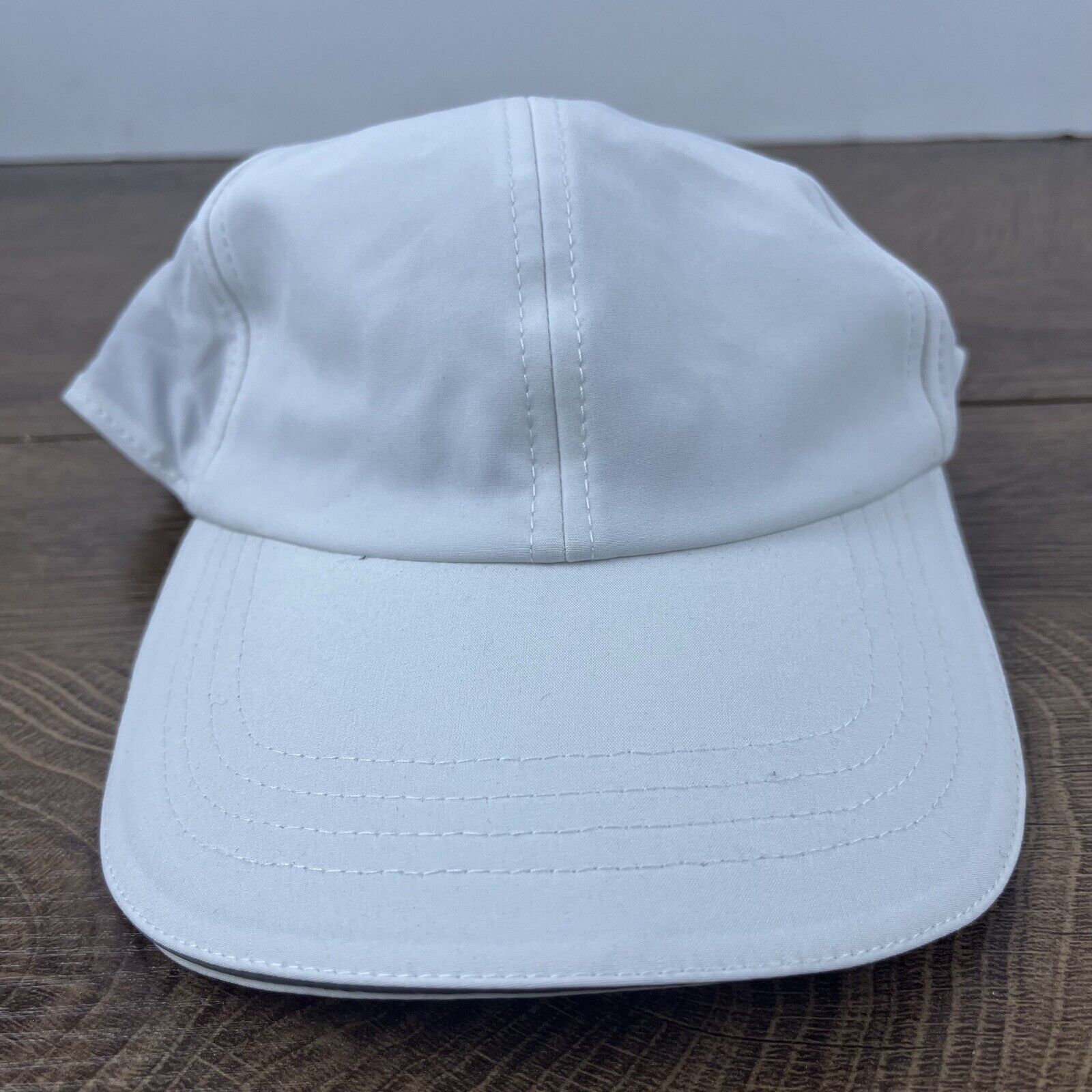 Other White Running Hat Adult Cap Athletic White Cap Hat Adjustabl Size ONE SIZE - 3 Thumbnail