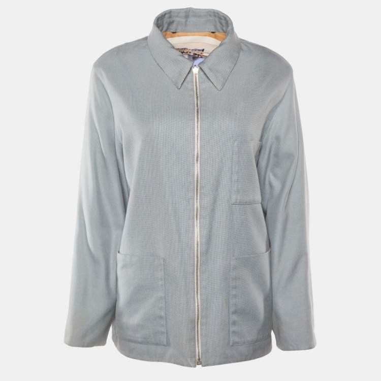 Hermes Hermes Sailboat & Lighthouse Silk & Cotton Reversible Jacket Size US XS / EU 42 / 0 - 7 Thumbnail