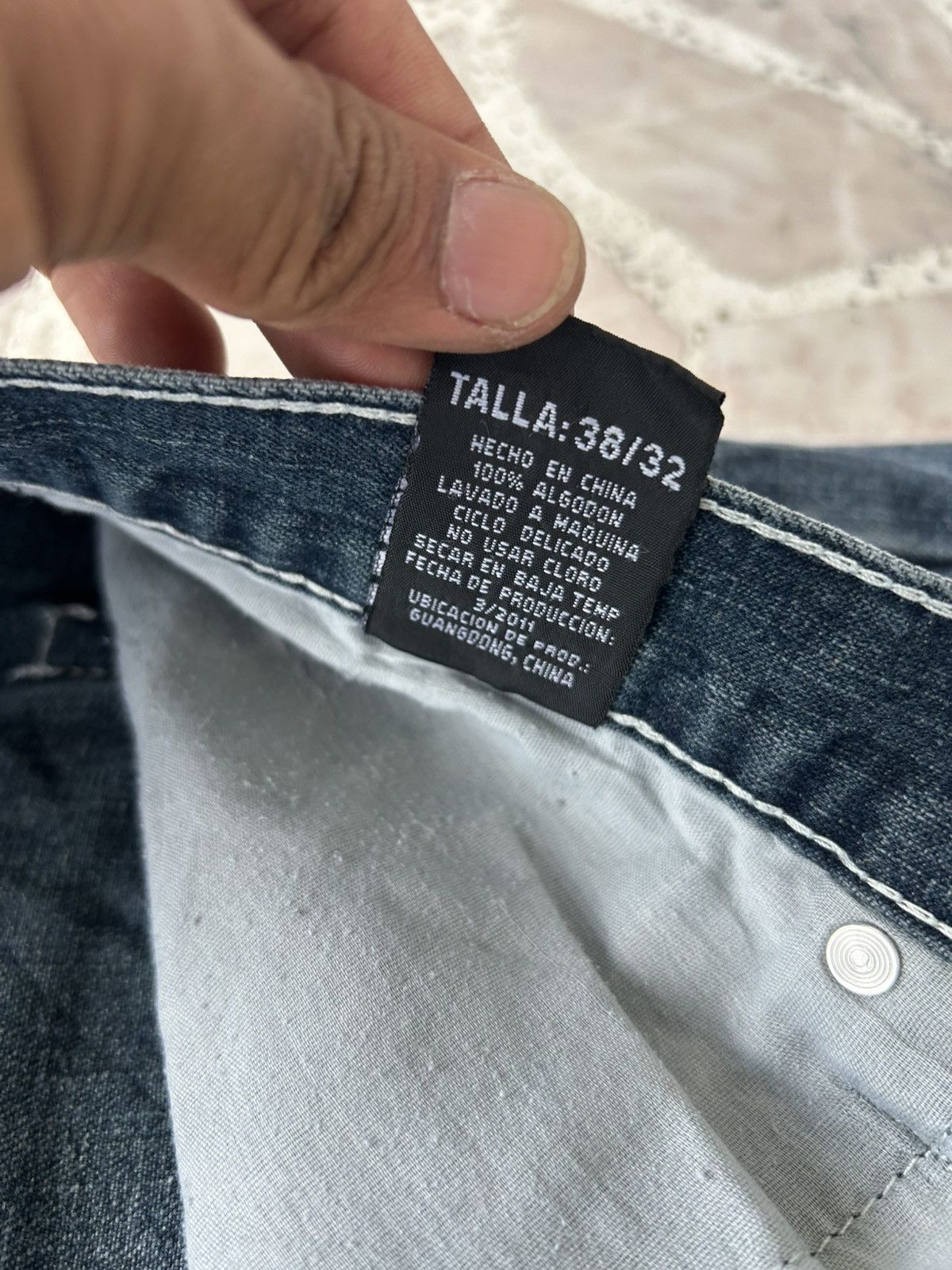 Japanese Brand Fiend Jorts Japan Assymetrical Denim Size US 37 - 11 Thumbnail