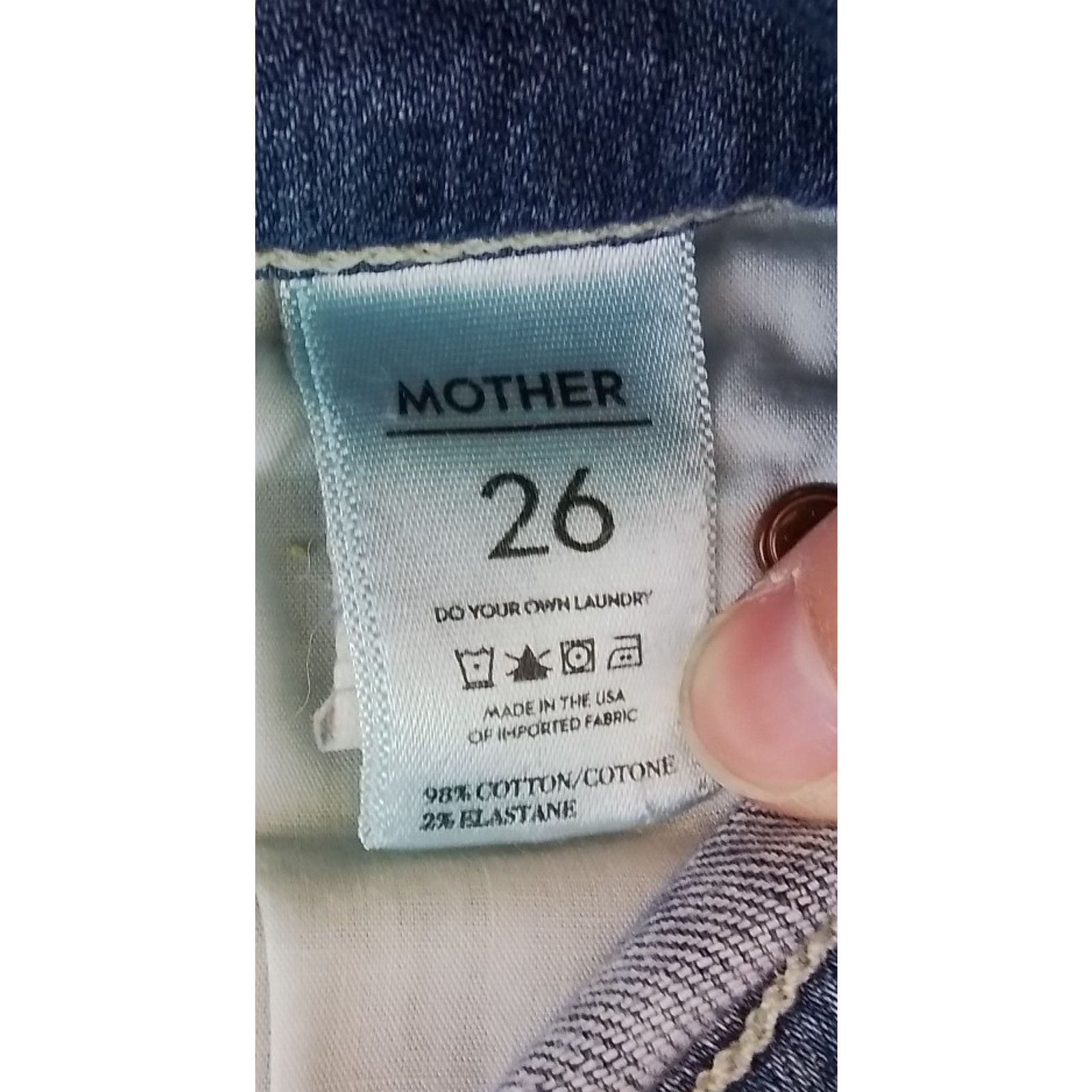 MOTHER Mother Denim The Frayed Rascal Jeans Women's 26 Medium Wash Size 26" / US 2 / IT 38 - 11 Thumbnail