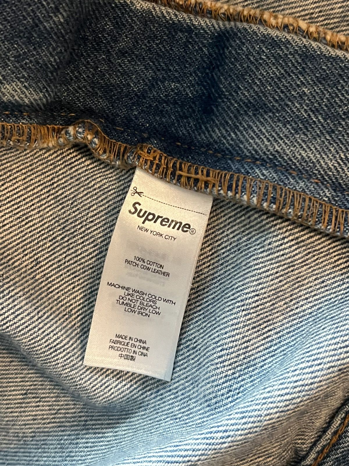 Dickies × Supreme SUPREME X DICKIES Washed Indigo double knee jeans Size US 36 / EU 52 - 6 Thumbnail