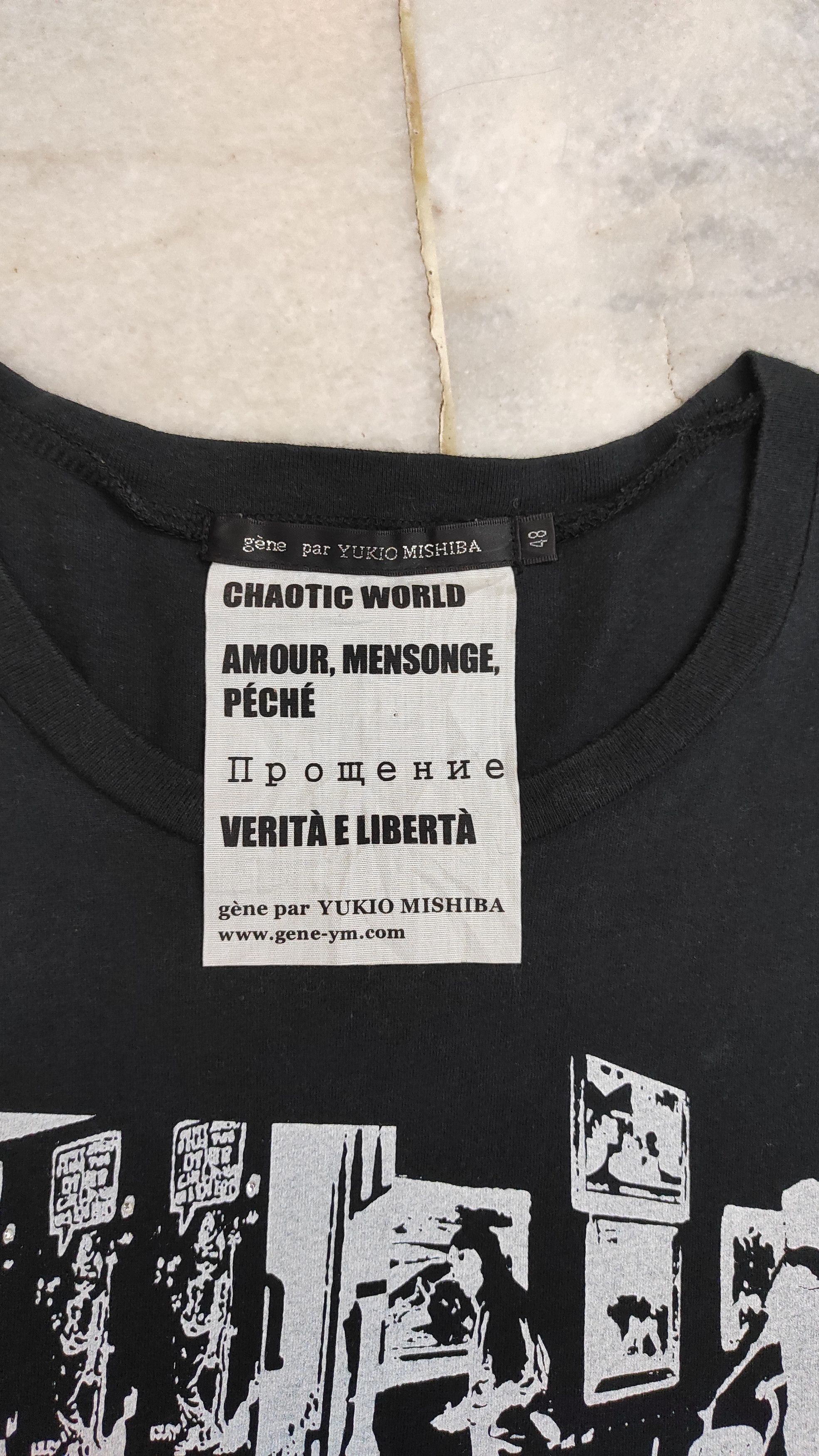 Japanese Brand Archive CHAOTIC WORLD YUKIOMISHIBA Tee Size US M / EU 48-50 / 2 - 3 Thumbnail