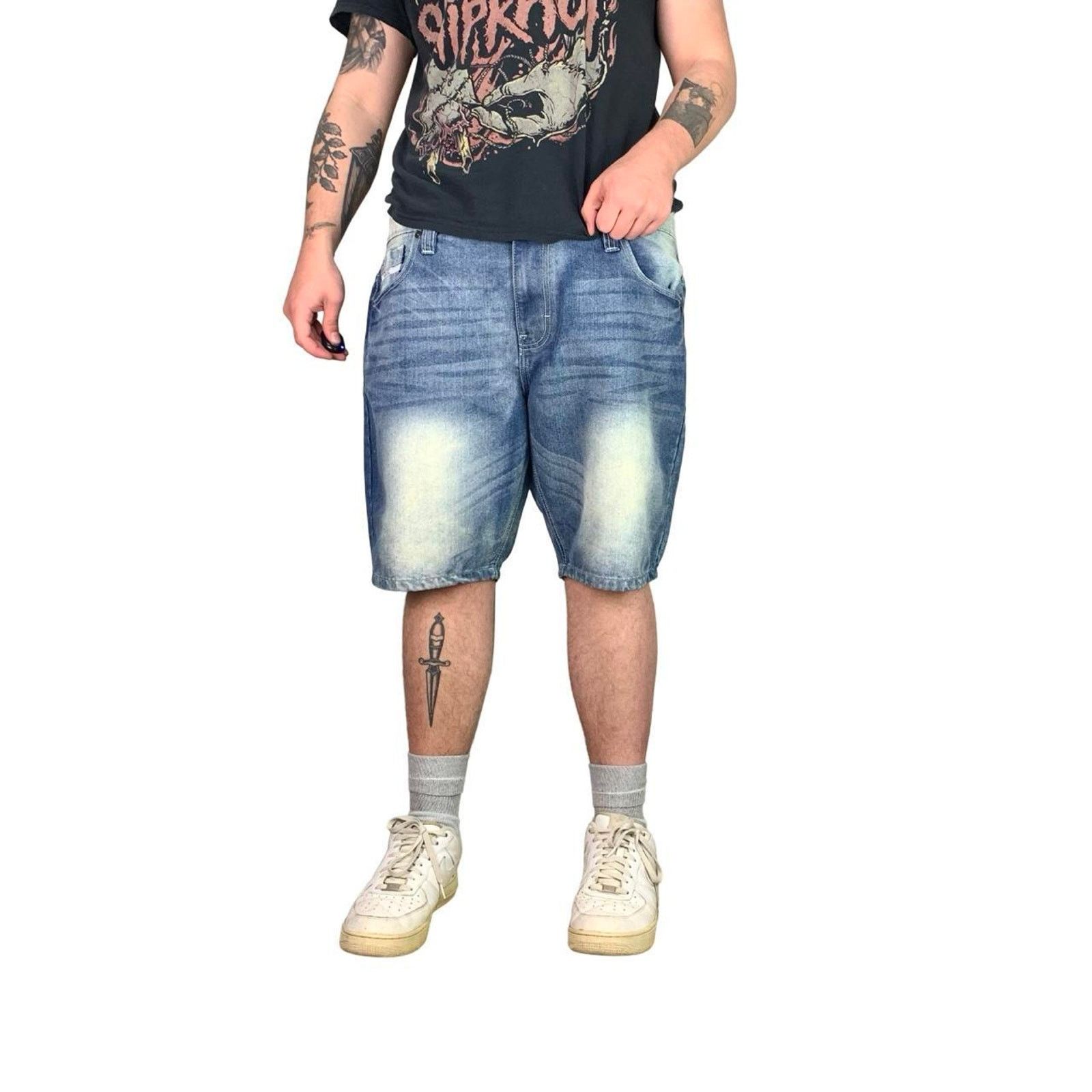 Ecko Unltd. × Vintage Vintage Baggy Ecko Unltd Jean Shorts Size US 42 / EU 58 - 1 Thumbnail