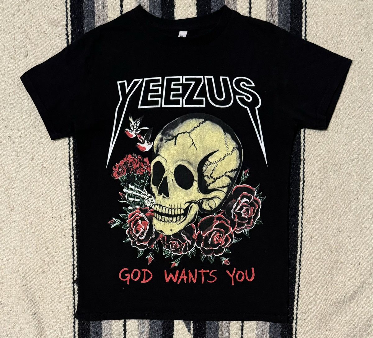 Kanye West YEEZUS 2013 Skull “God Wants You” T-shirt | Grailed