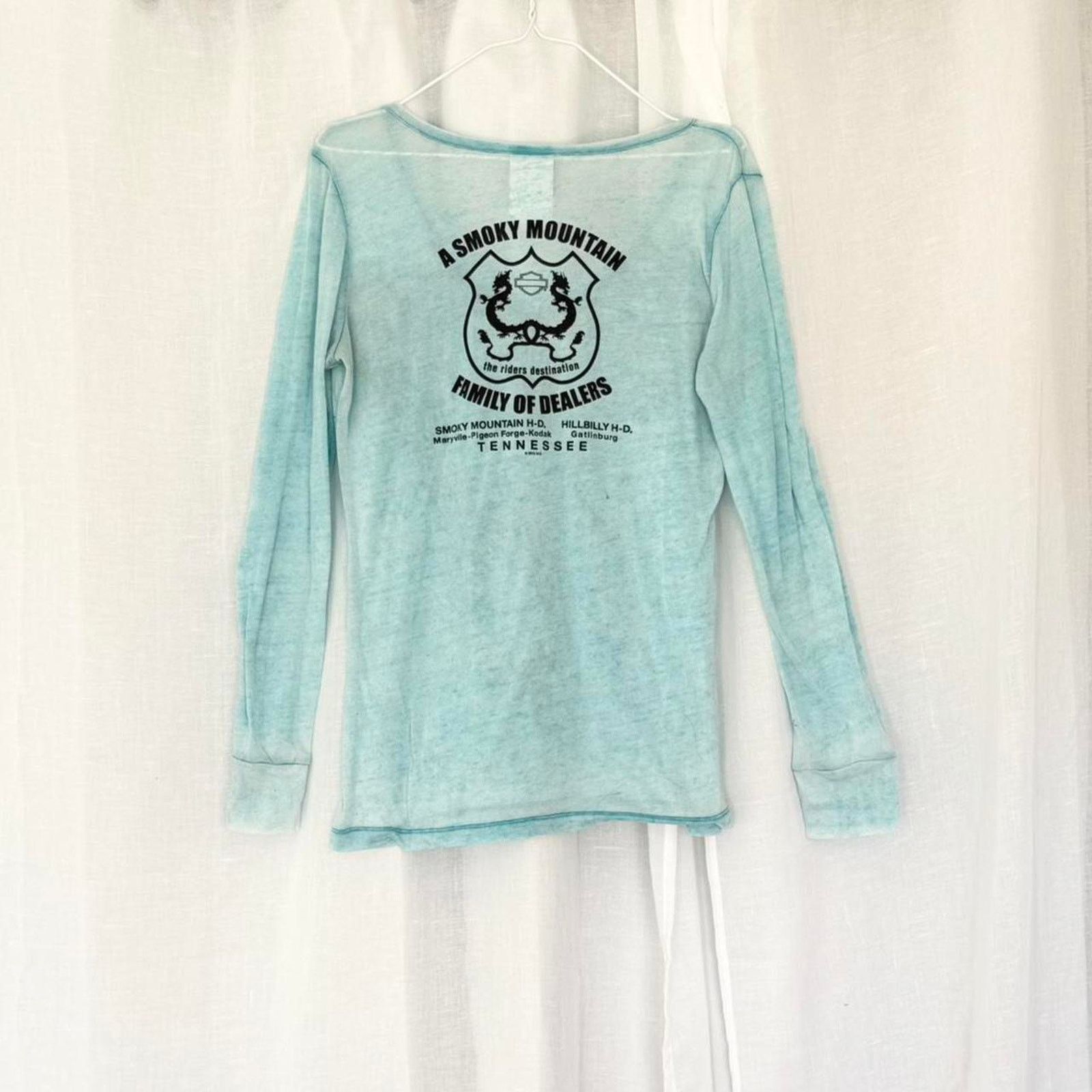 Harley Davidson ✿ ⋆ 𓆩♡𓆪 Harley-Davidson Long Sleeve Graphic Tee Size L / US 10 / IT 46 - 7 Thumbnail